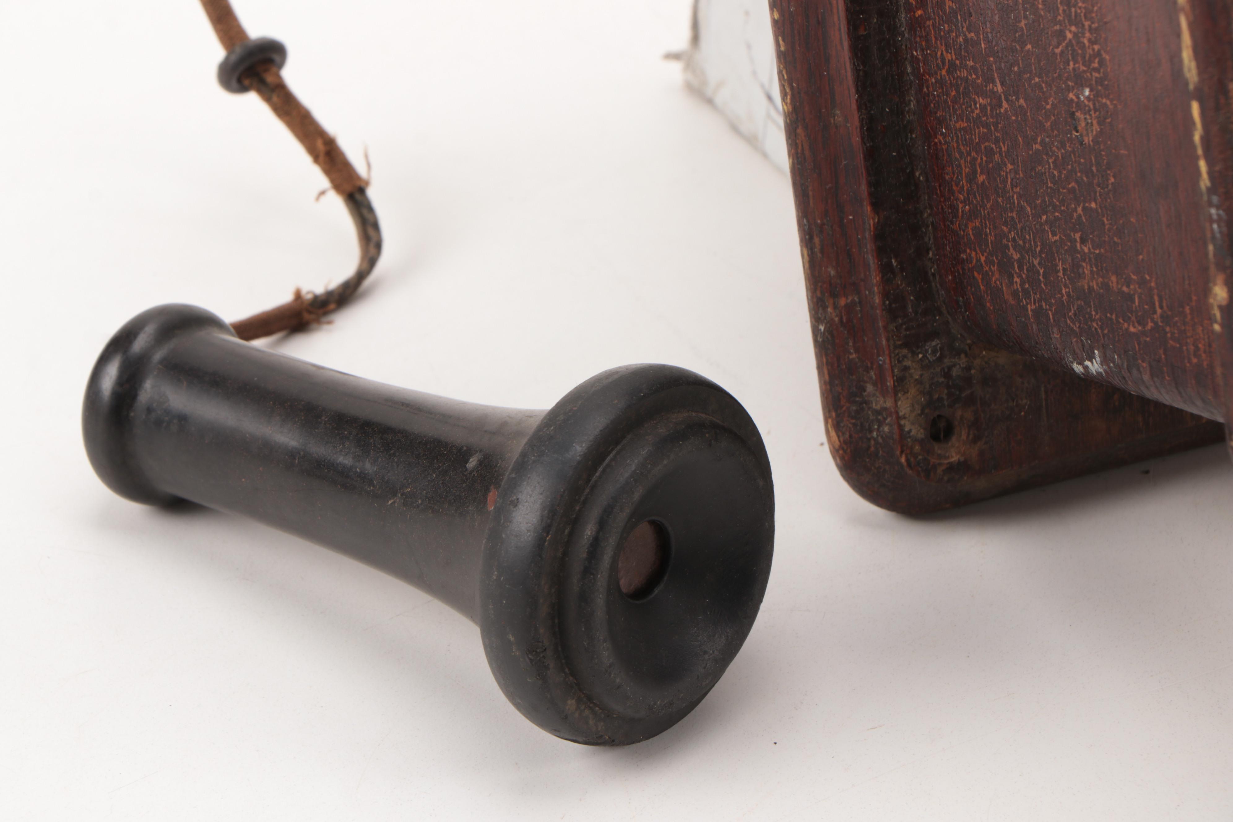 StrombergCarlson Oak HandCrank Wall Telephone, Late 19th Early 20th