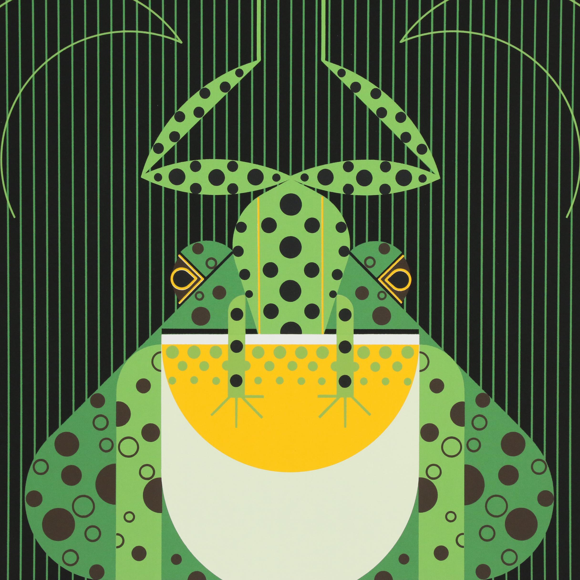 Charley Harper Serigraph "Frog Eat Frog", 1978 EBTH