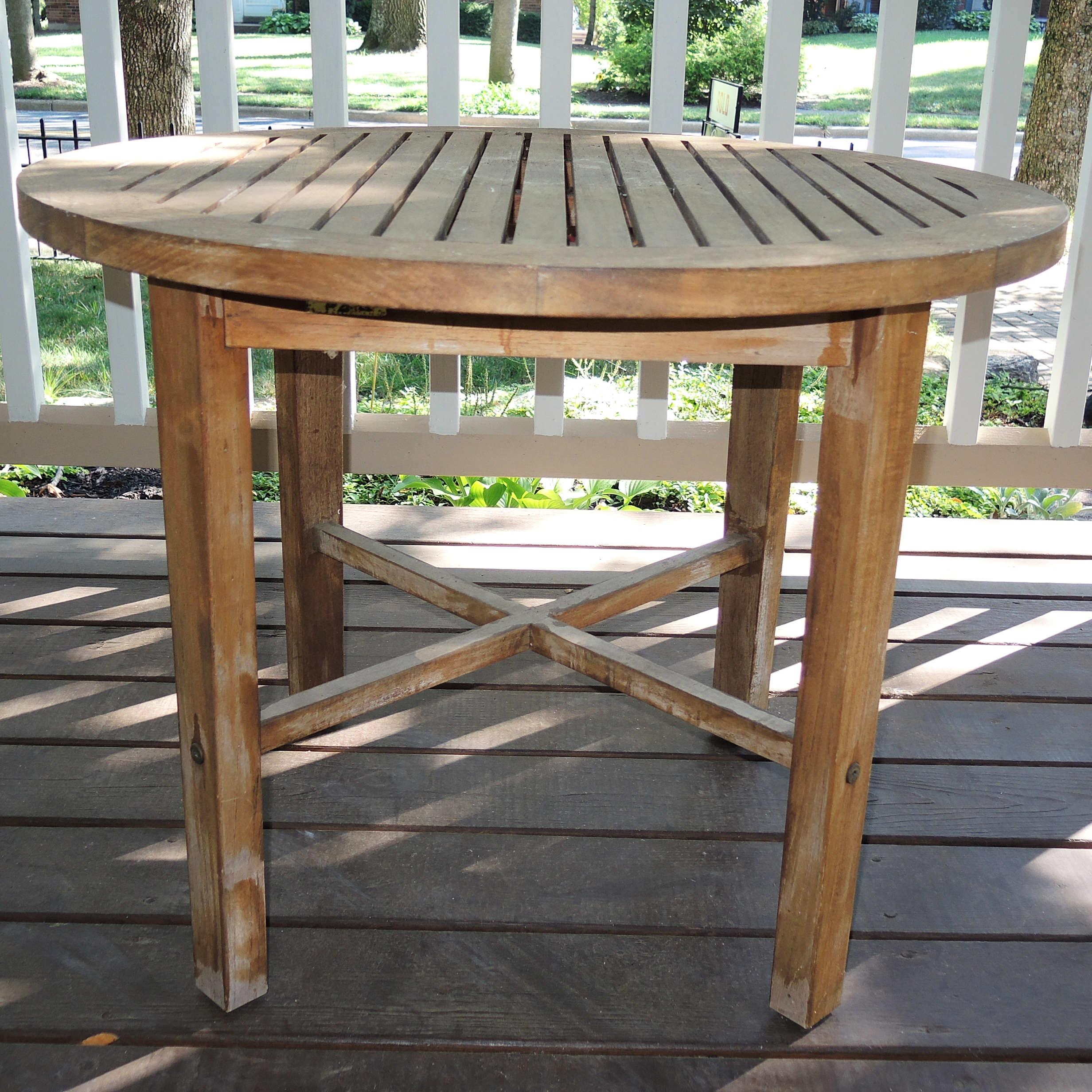 Rockwood Teak Patio Side Table | EBTH