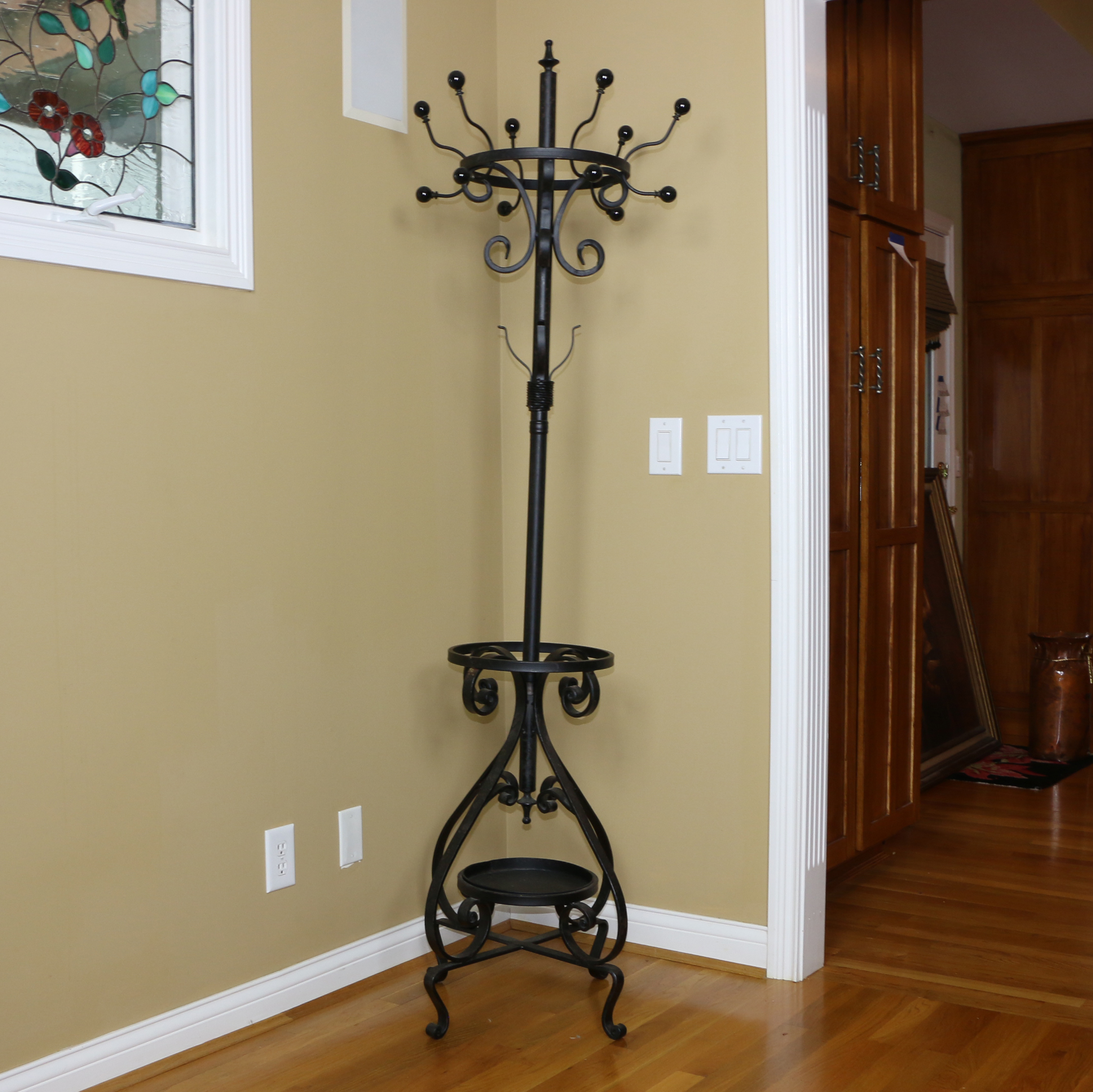 Cast Iron Coat Rack With Umbrella Stand EBTH