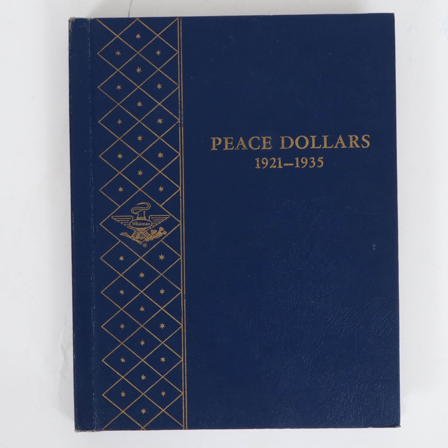 Complete Peace Silver Dollar Collection in Whitman Album, 1921–1935
