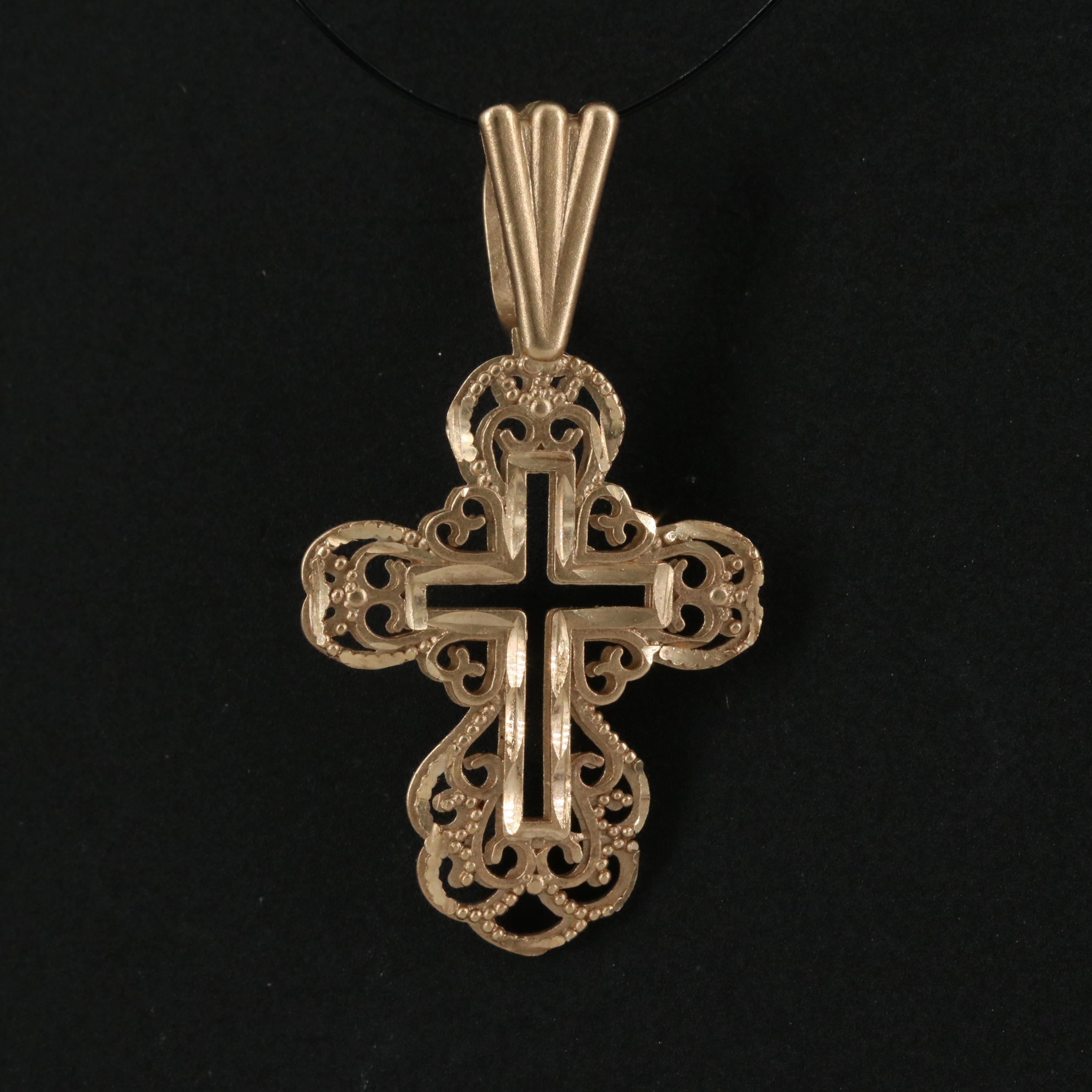 Michael Anthony 14K Filigree Cross 