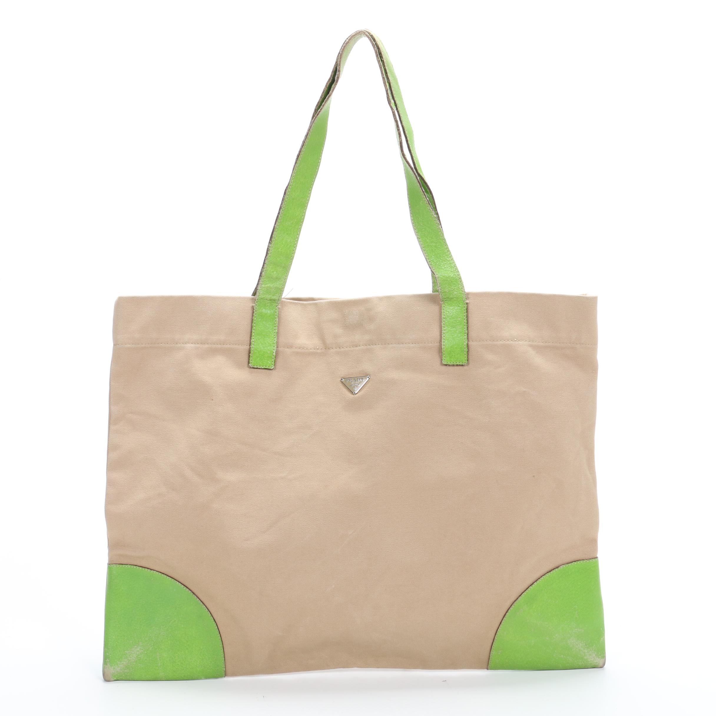 lime green prada bag