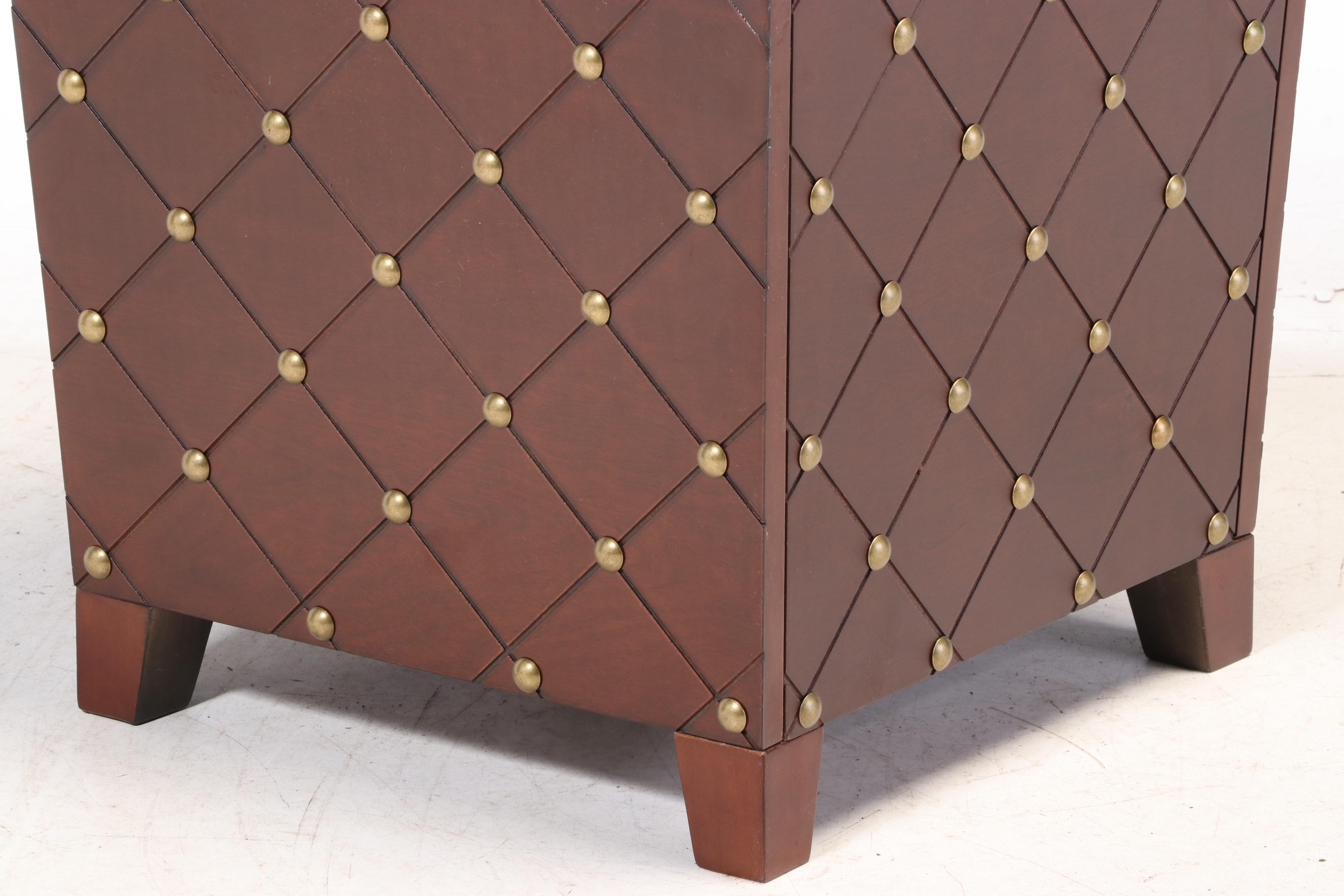 Pair of Accent Trend Sourcing MahoganyStained and BrassMounted Lift