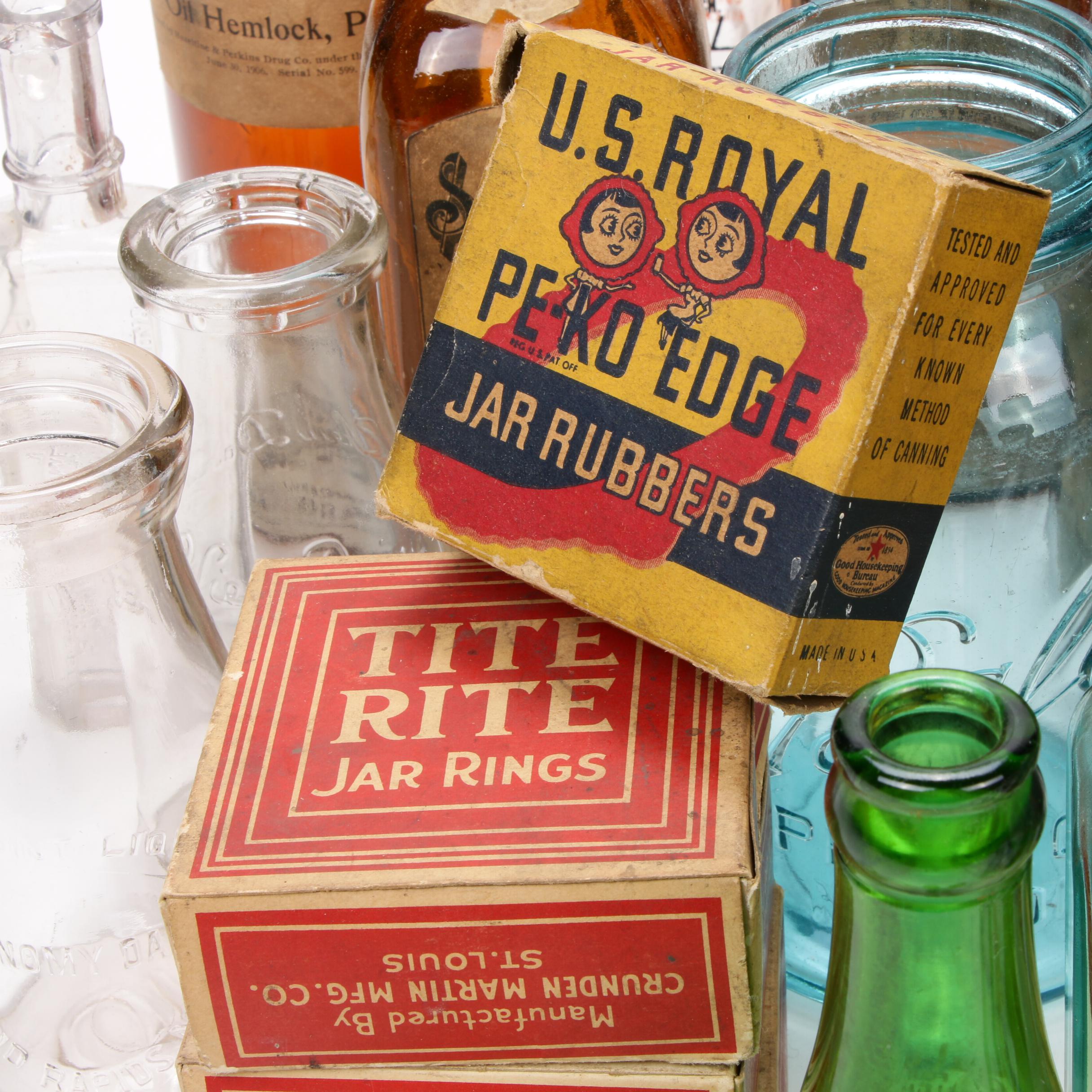 Apothecary, Pharmacological, and Advertising Bottles ...