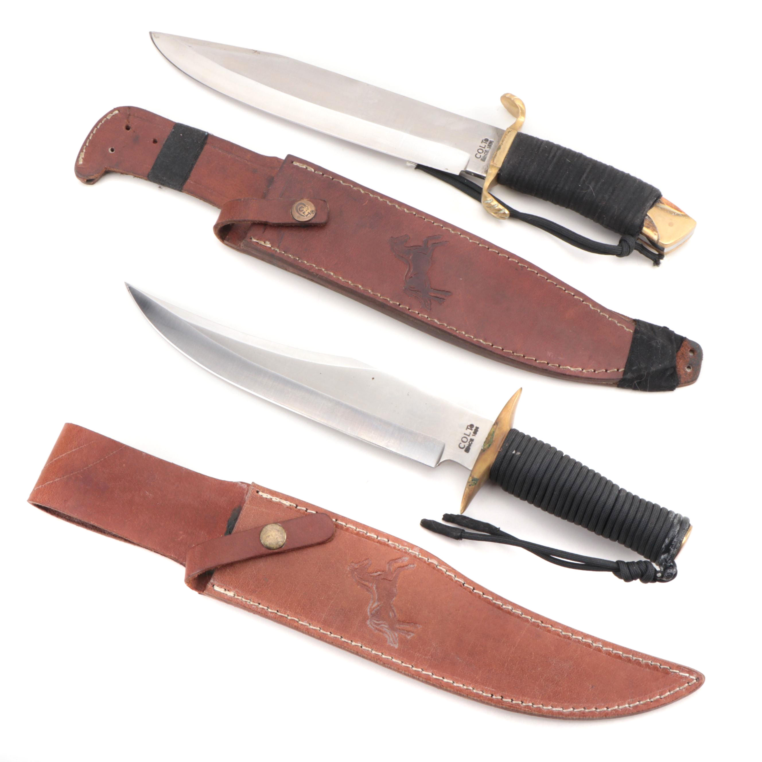 Colt Stag Bowie Fixed Blade Hunting Knives EBTH