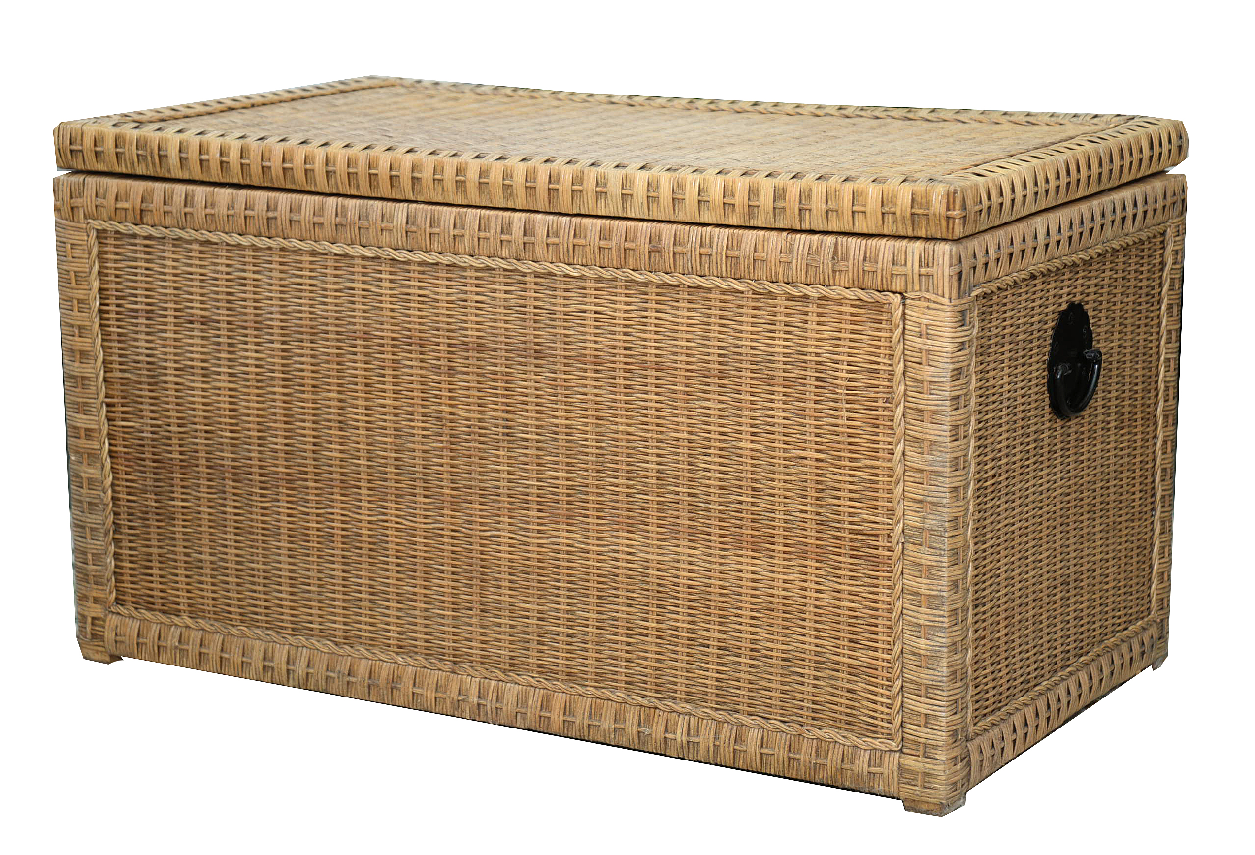 Wicker Storage Trunk with Metal Handles EBTH