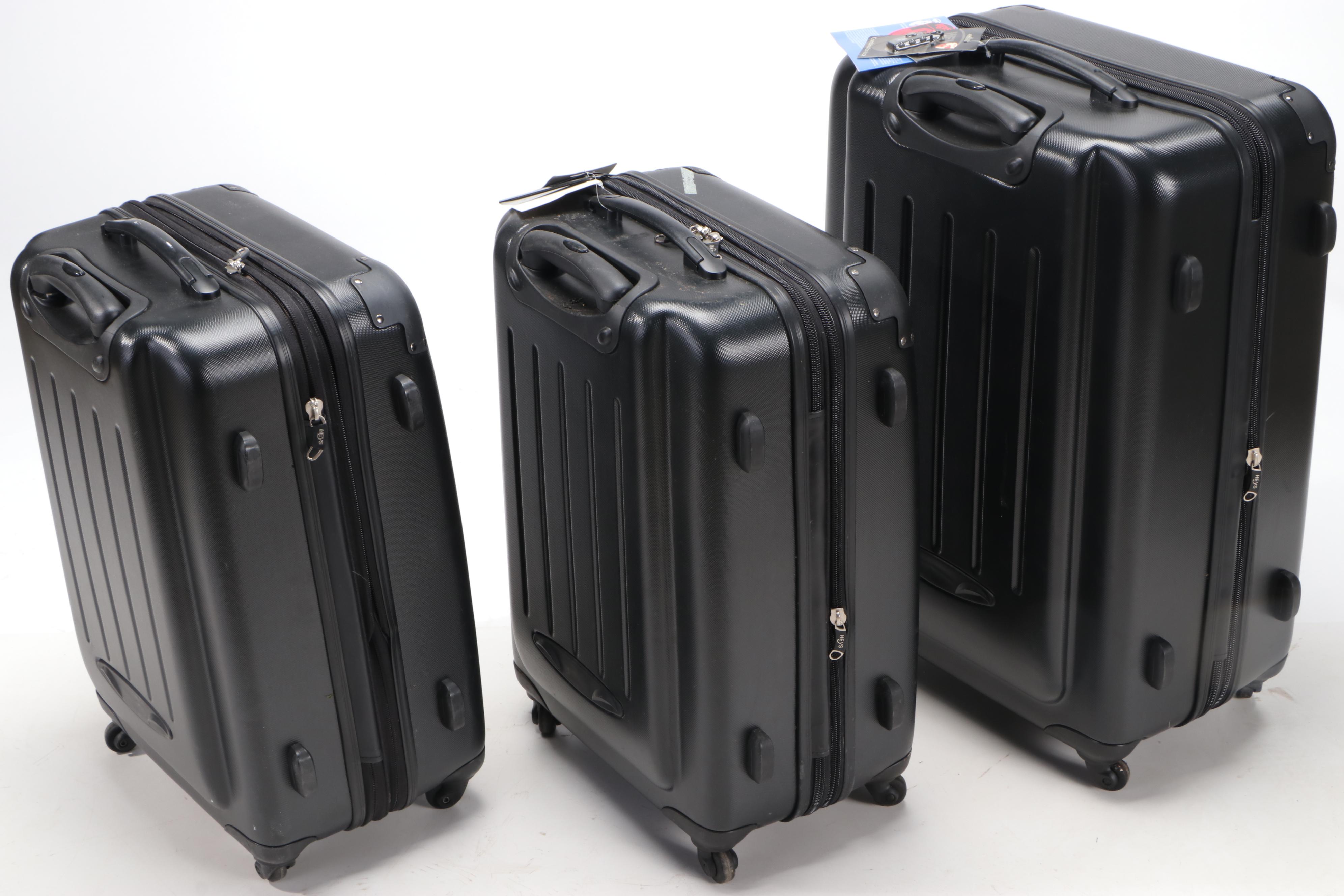 Heys Sidewinder Hard Body Luggage Set in Black EBTH