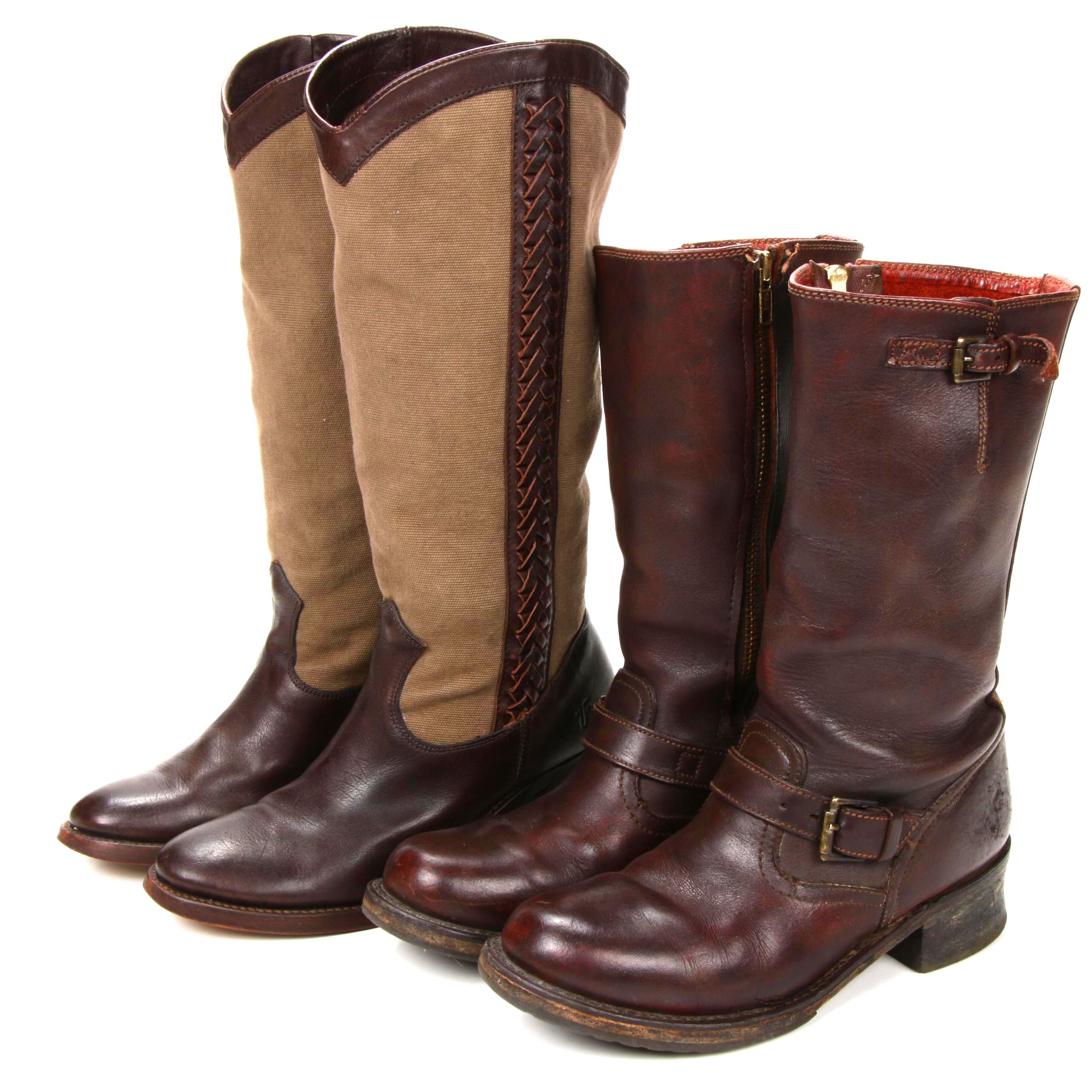 frye canvas boots