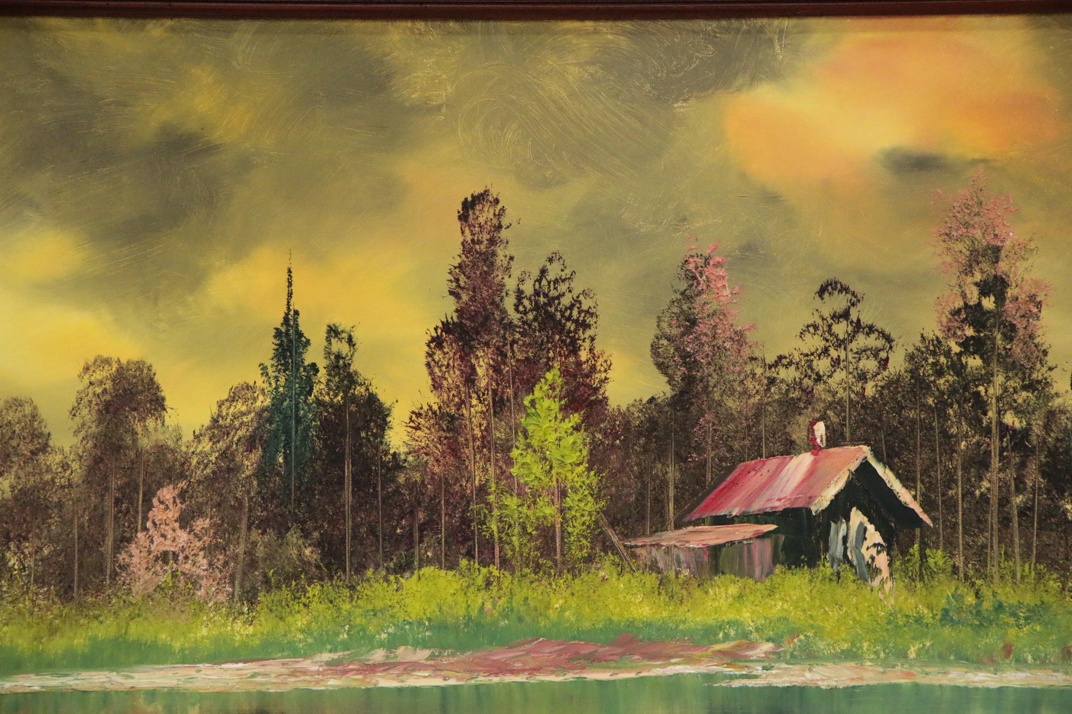 Bill Alexander Oil Painting Of Lakeside Cabin Late 20th Century EBTH   1598643921376 B63f7ed8b3bb97301e72b01a74bf2399843dd14671f16c75ba5389ab3ac12863.JPG