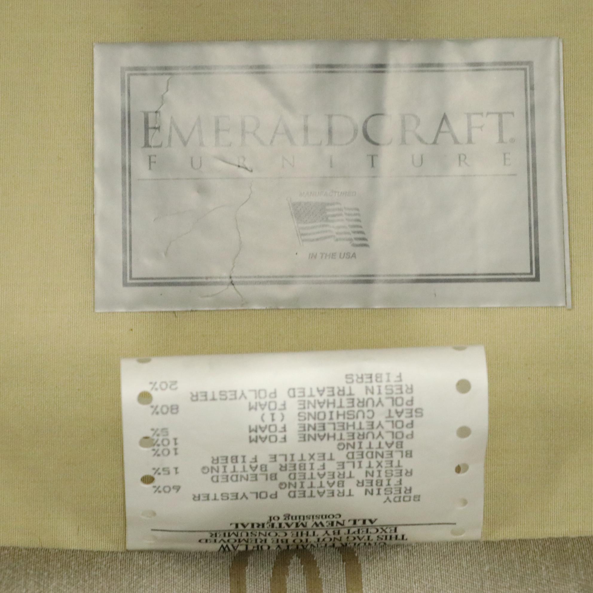 Emerald Craft Furniture Upholstered High Back Armchair EBTH