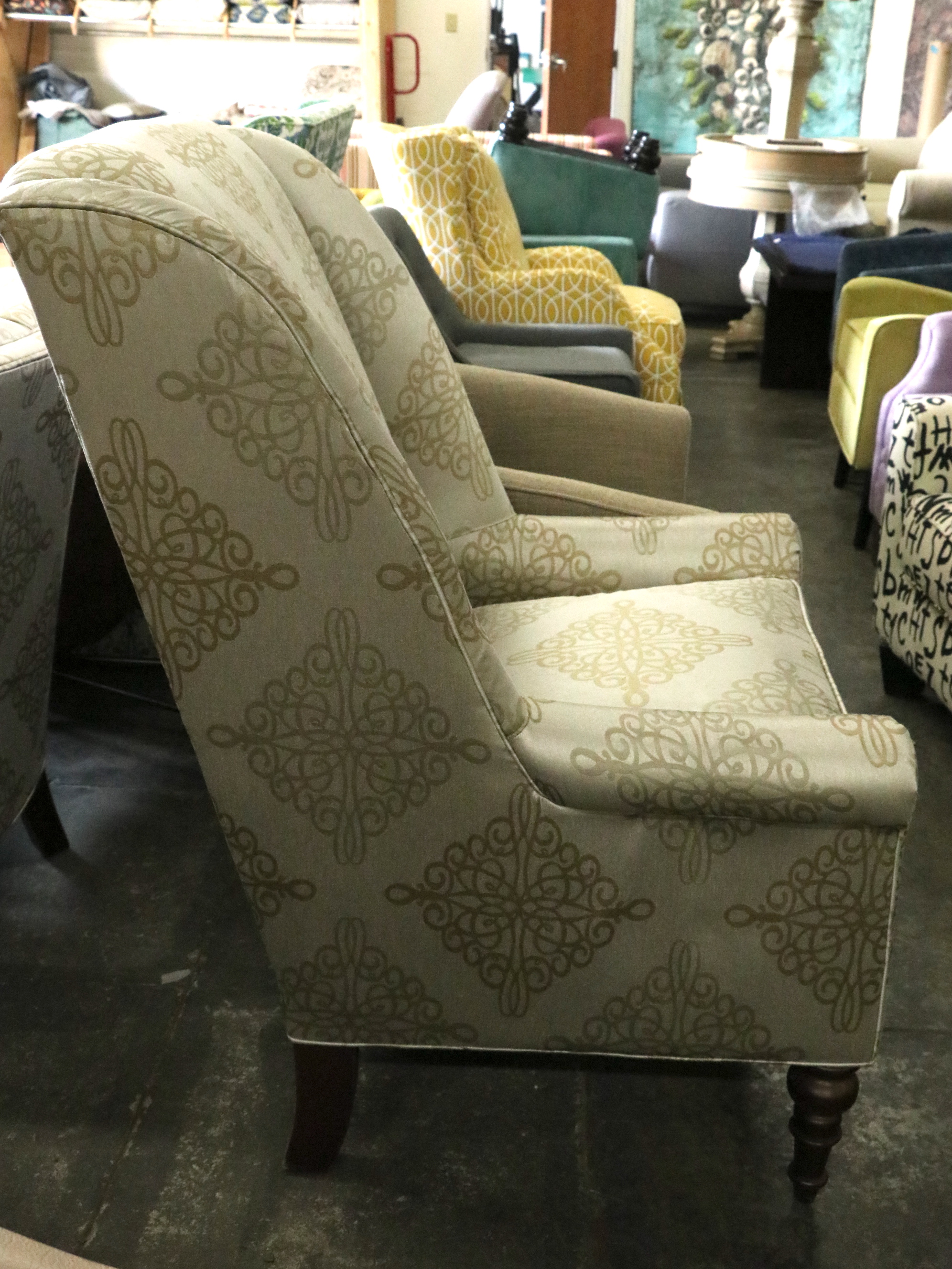 Emerald Craft Furniture Upholstered High Back Armchair EBTH