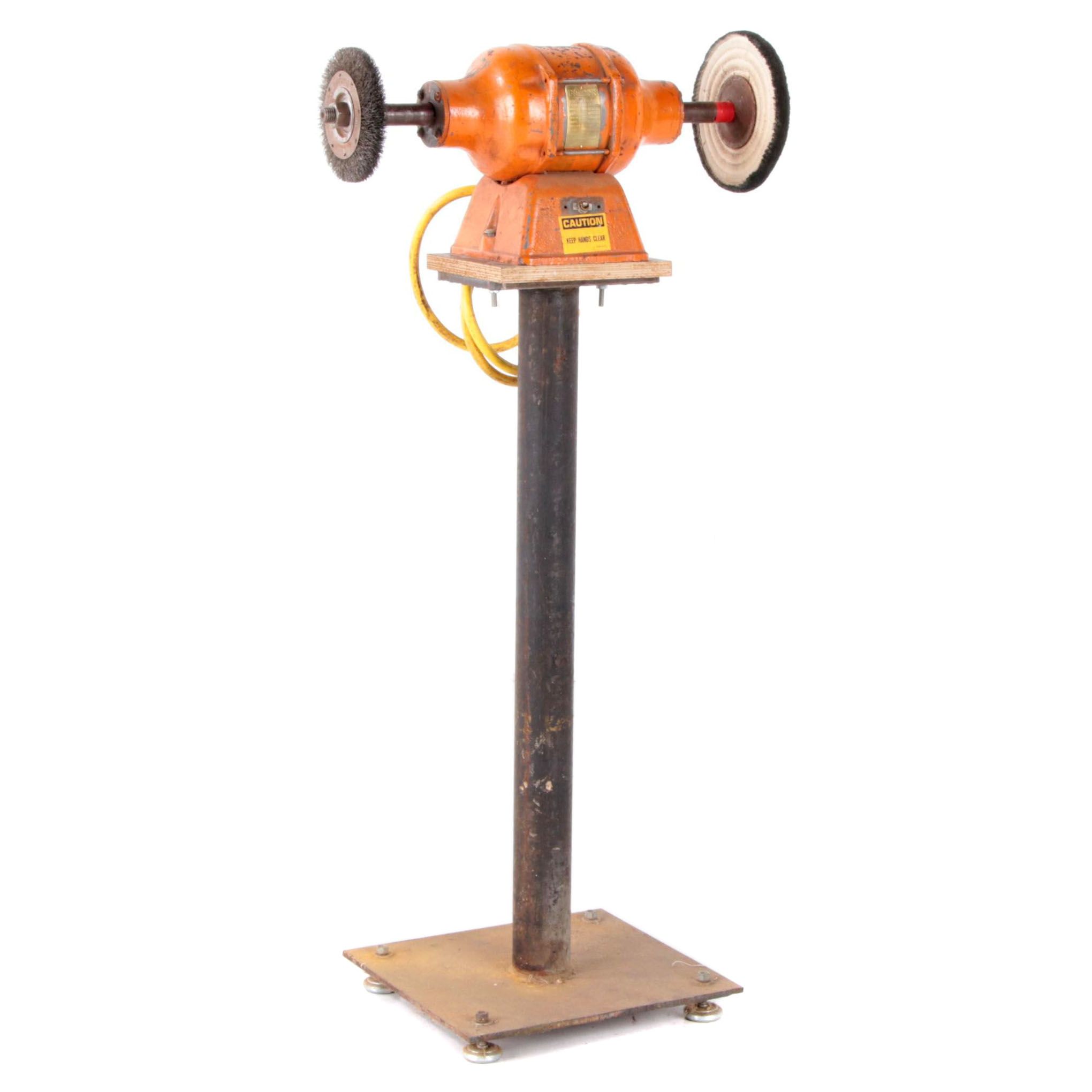 Baldor 1/2 HP Industrial Corded Electric Bench Grinder and Polisher on