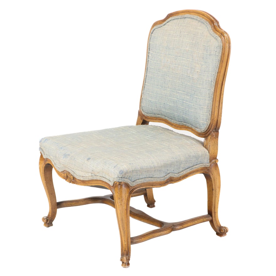Louis Xv Style Upholstered Beech Side Chair Mid To Late 20th Century Ebth
