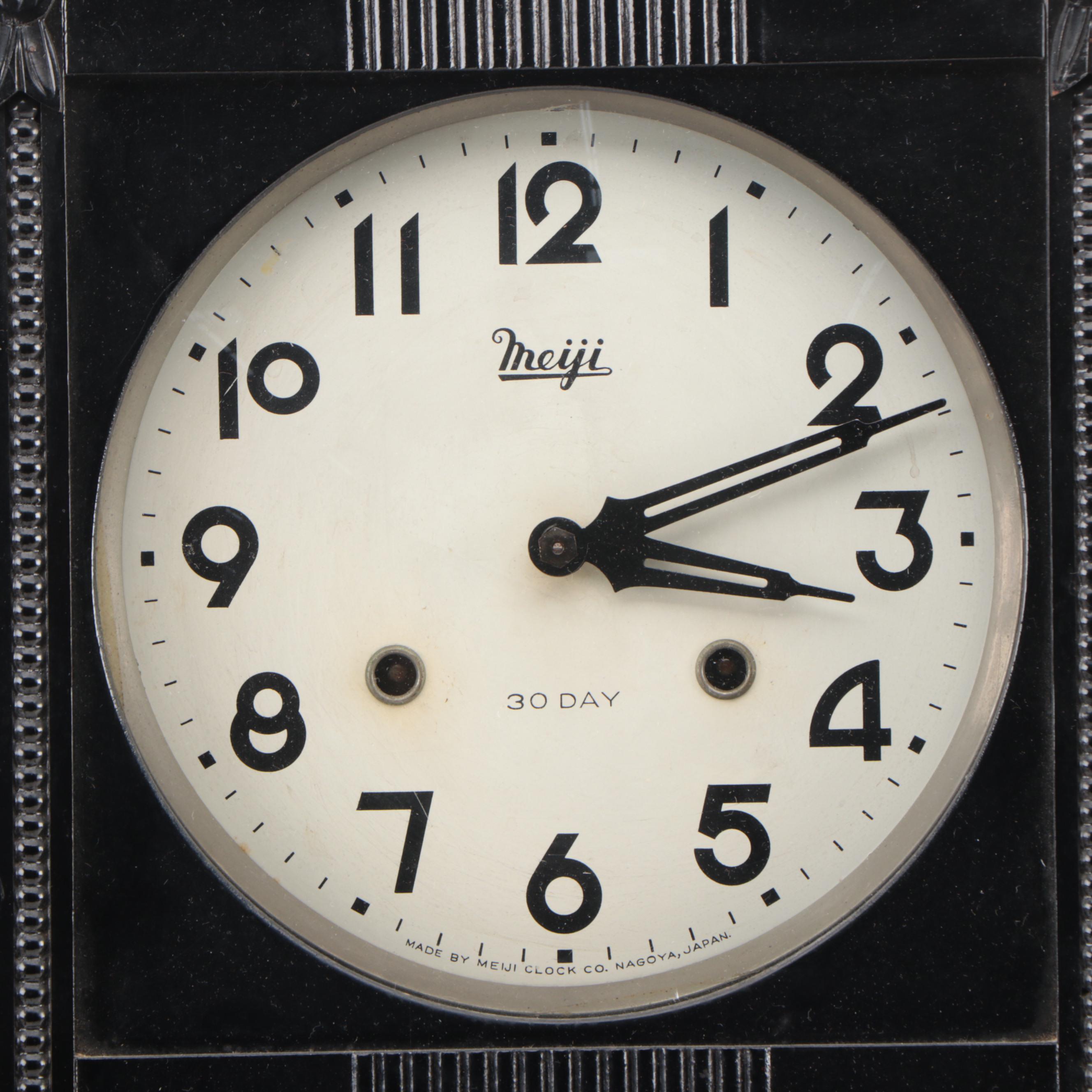 Meiji 30 Day Japanese Pendulum Wall Clock, Mid20th Century EBTH