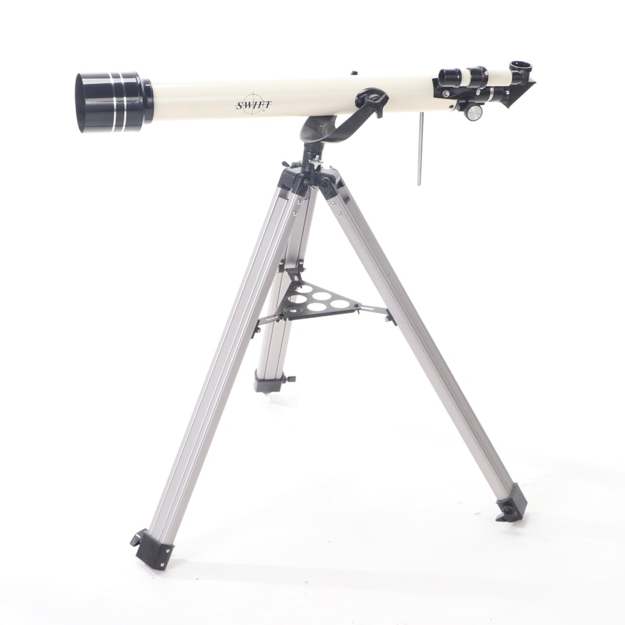 Taalkunde De vreemdeling zonsondergang Swift 60mm Refractor Model 860R Telescope with 3X Barlow Lens and Tripod |  EBTH