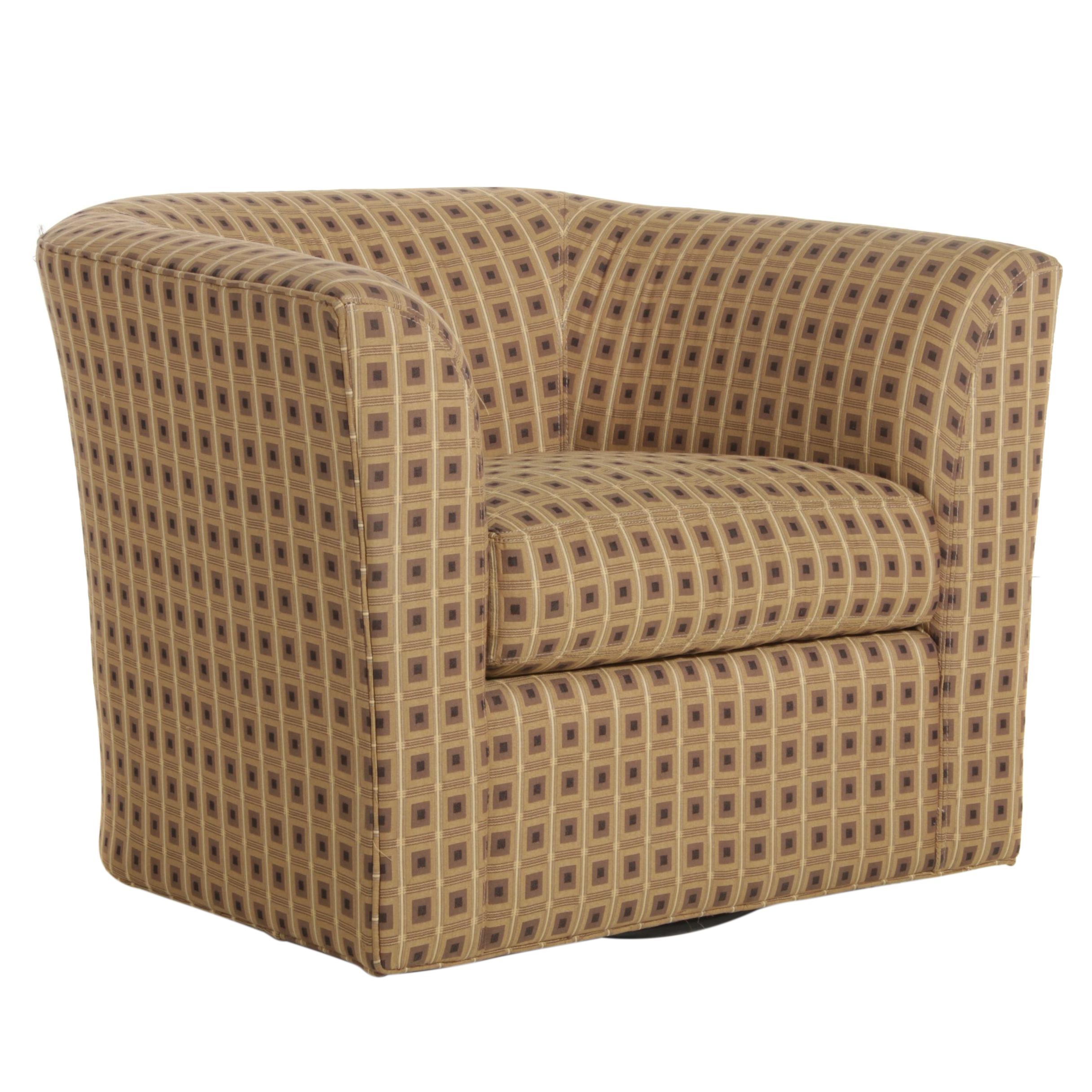 McCreary Modern for Macy's Upholstered Swivel Club Chair EBTH