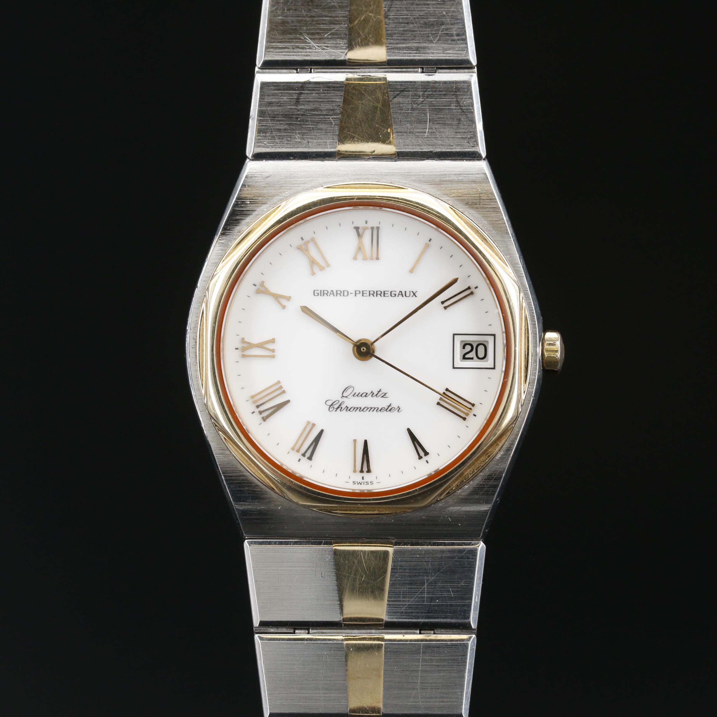 1985 Girard Perregaux Laureato Two Tone Stainless Steel Quartz Wristwatch EBTH