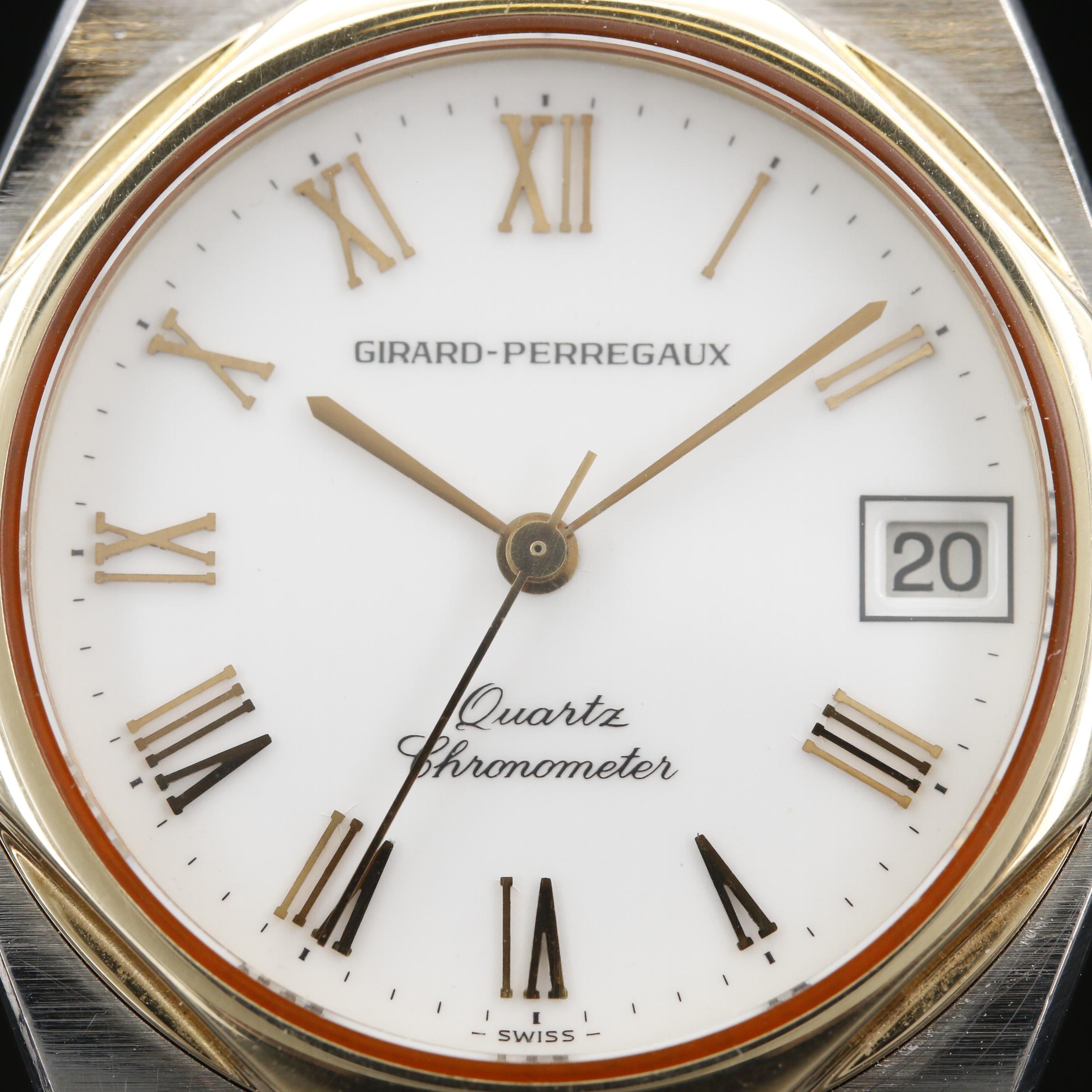 1985 Girard Perregaux Laureato Two Tone Stainless Steel Quartz Wristwatch EBTH