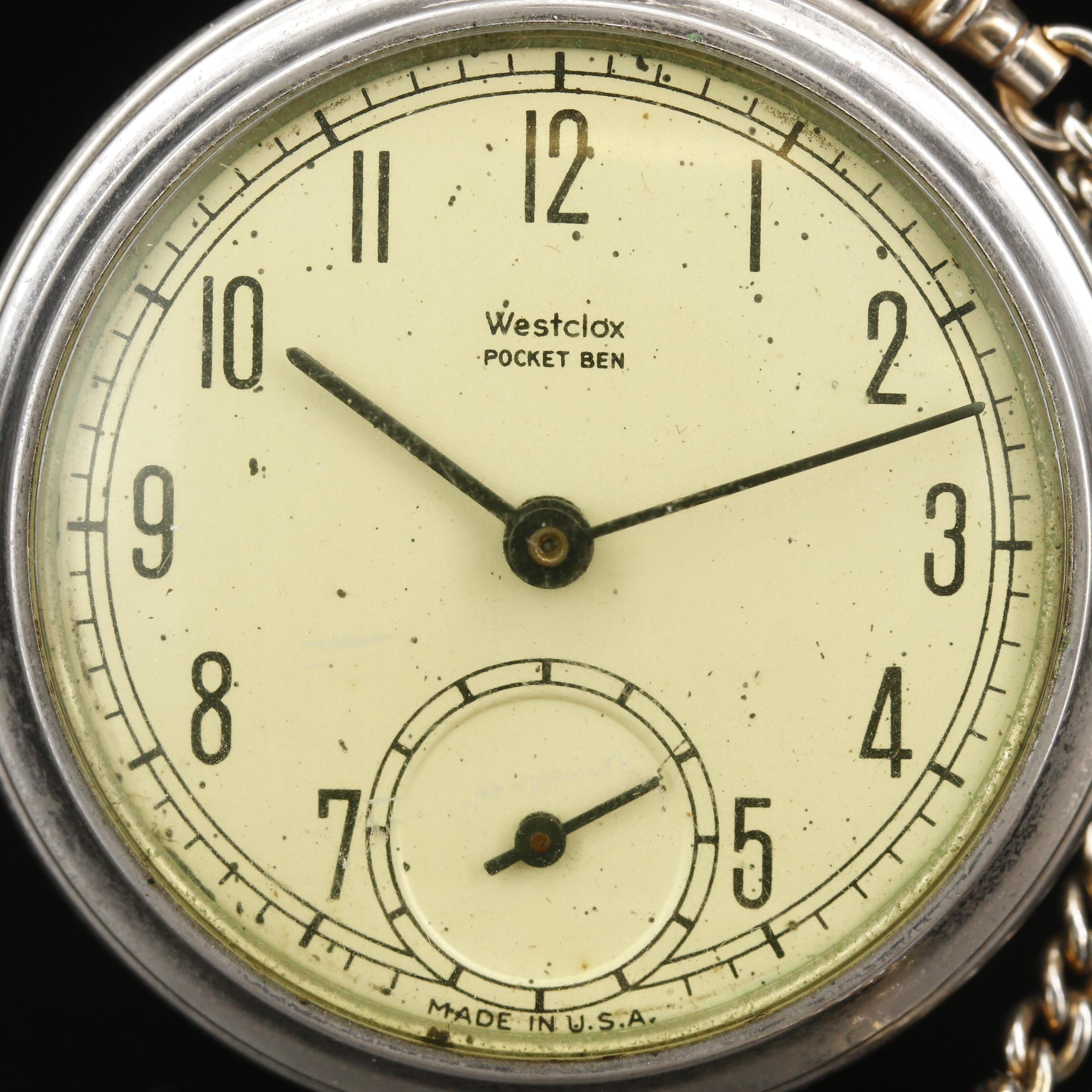1949 Westclox Pocket Ben Open Face Pocket Watch EBTH