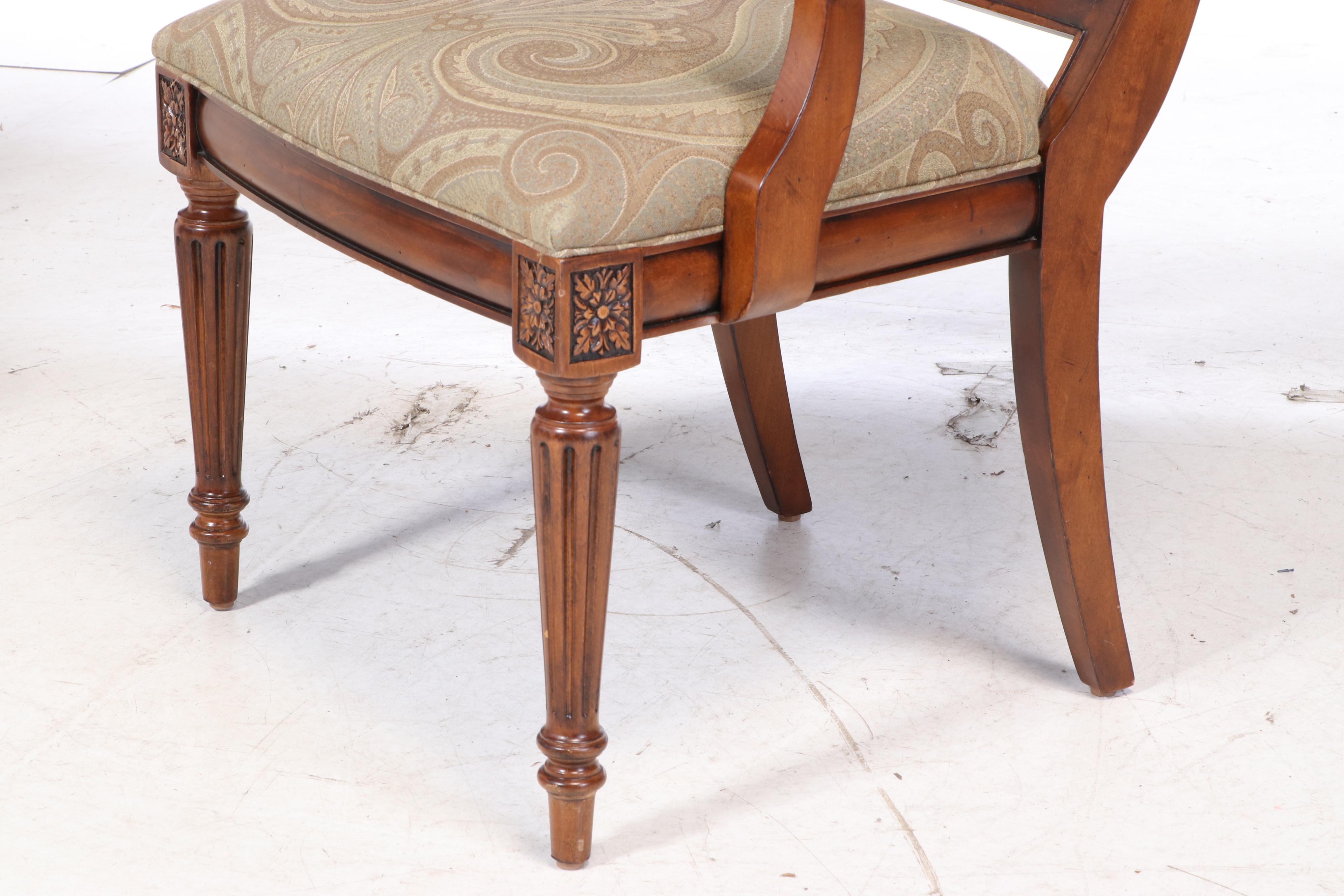 Ethan Allen "Goodwin" Dining Table and Eight "Adison" Chairs EBTH