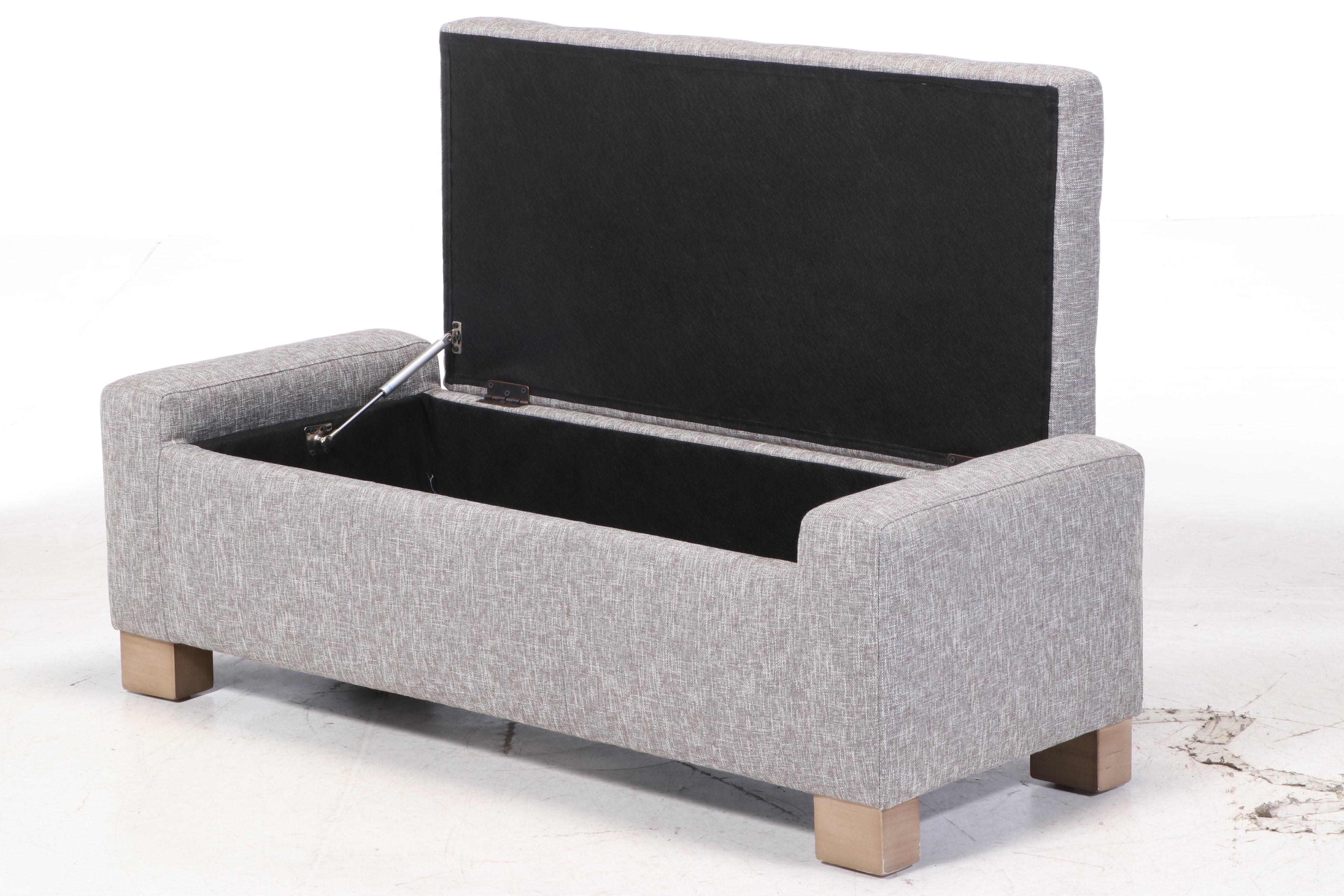 Jason Furniture Co. Upholstered LiftSeat Storage Ottoman EBTH