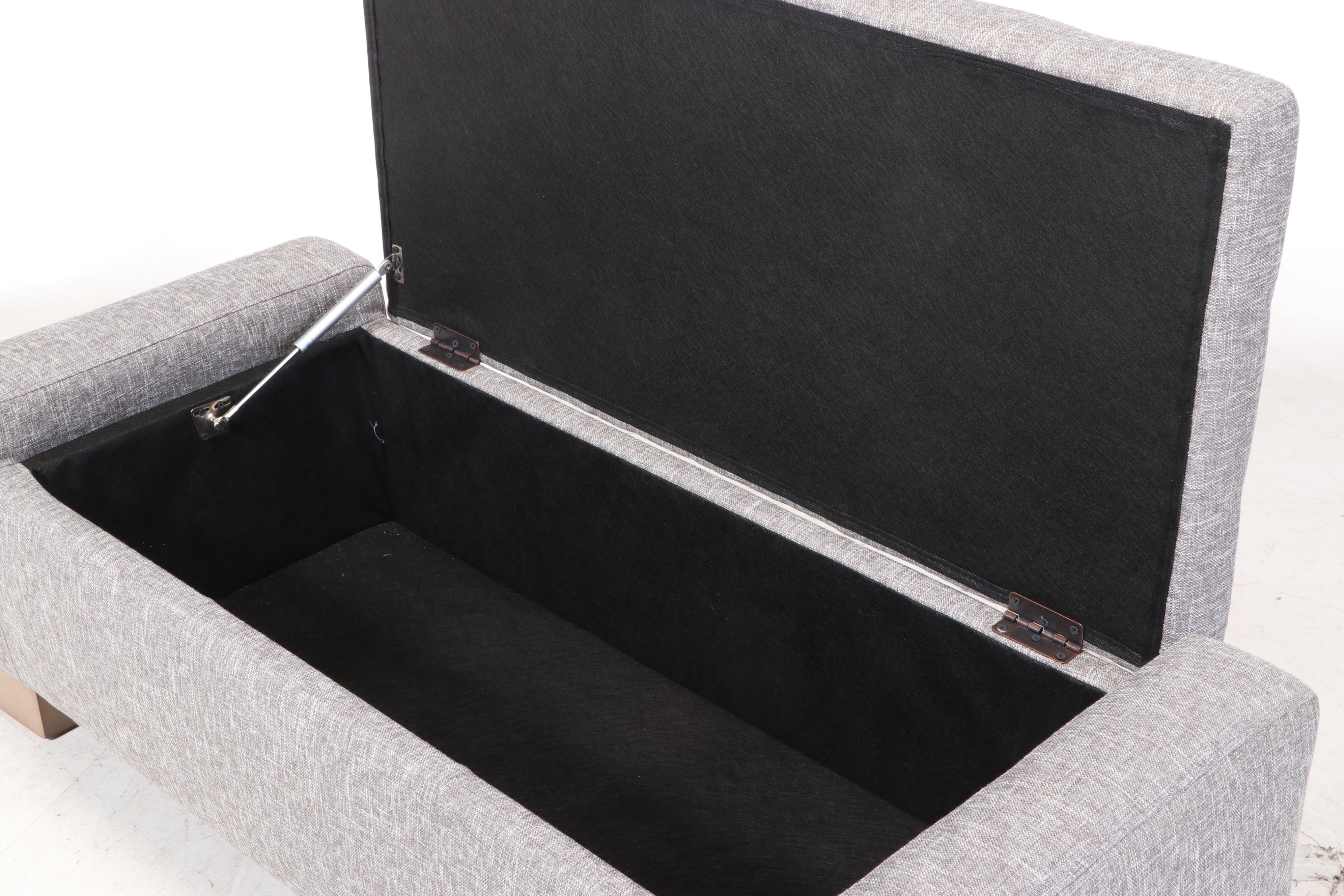 Jason Furniture Co. Upholstered LiftSeat Storage Ottoman EBTH