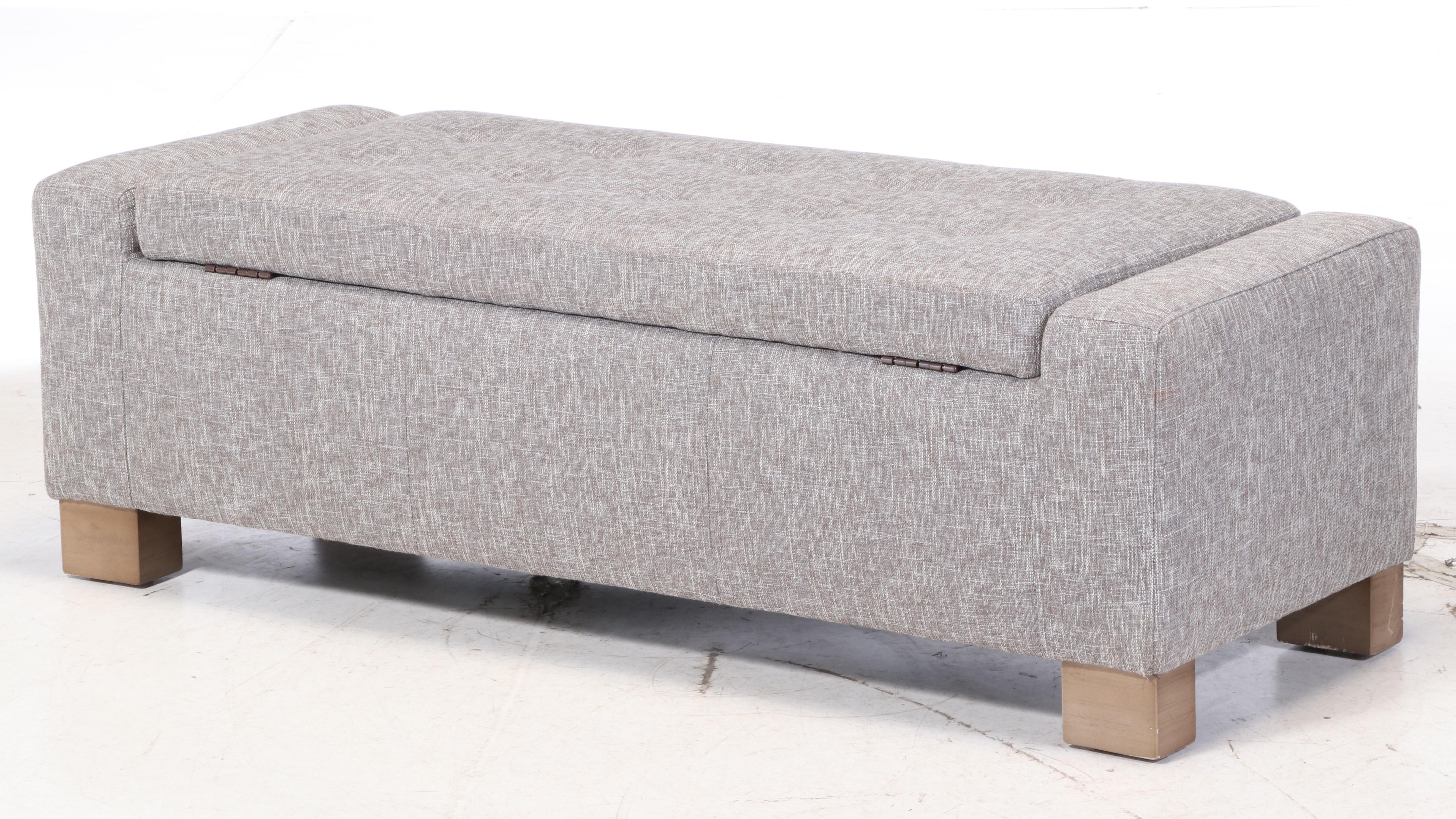 Jason Furniture Co. Upholstered LiftSeat Storage Ottoman EBTH