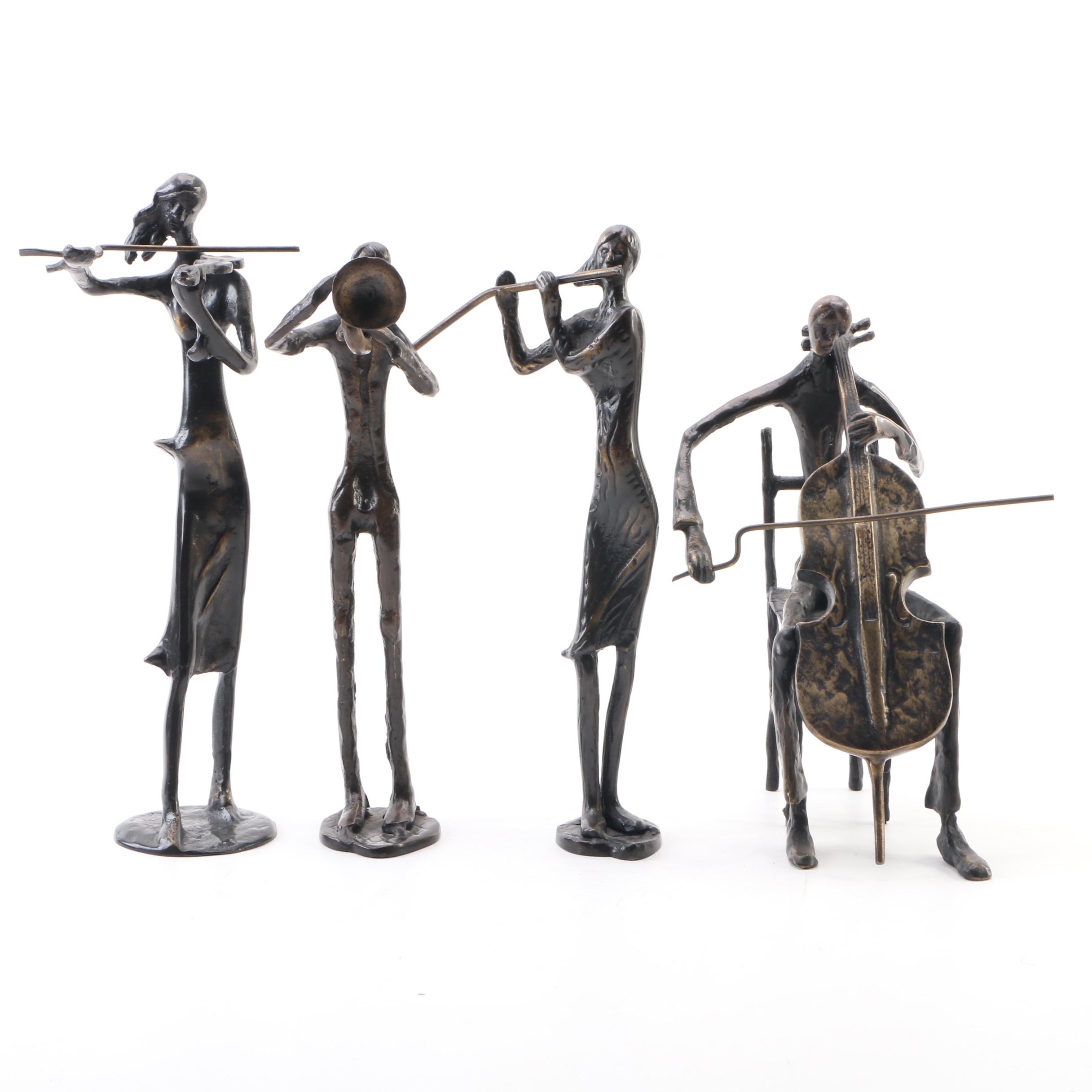 Bronze Figurines of Performing Musicians EBTH