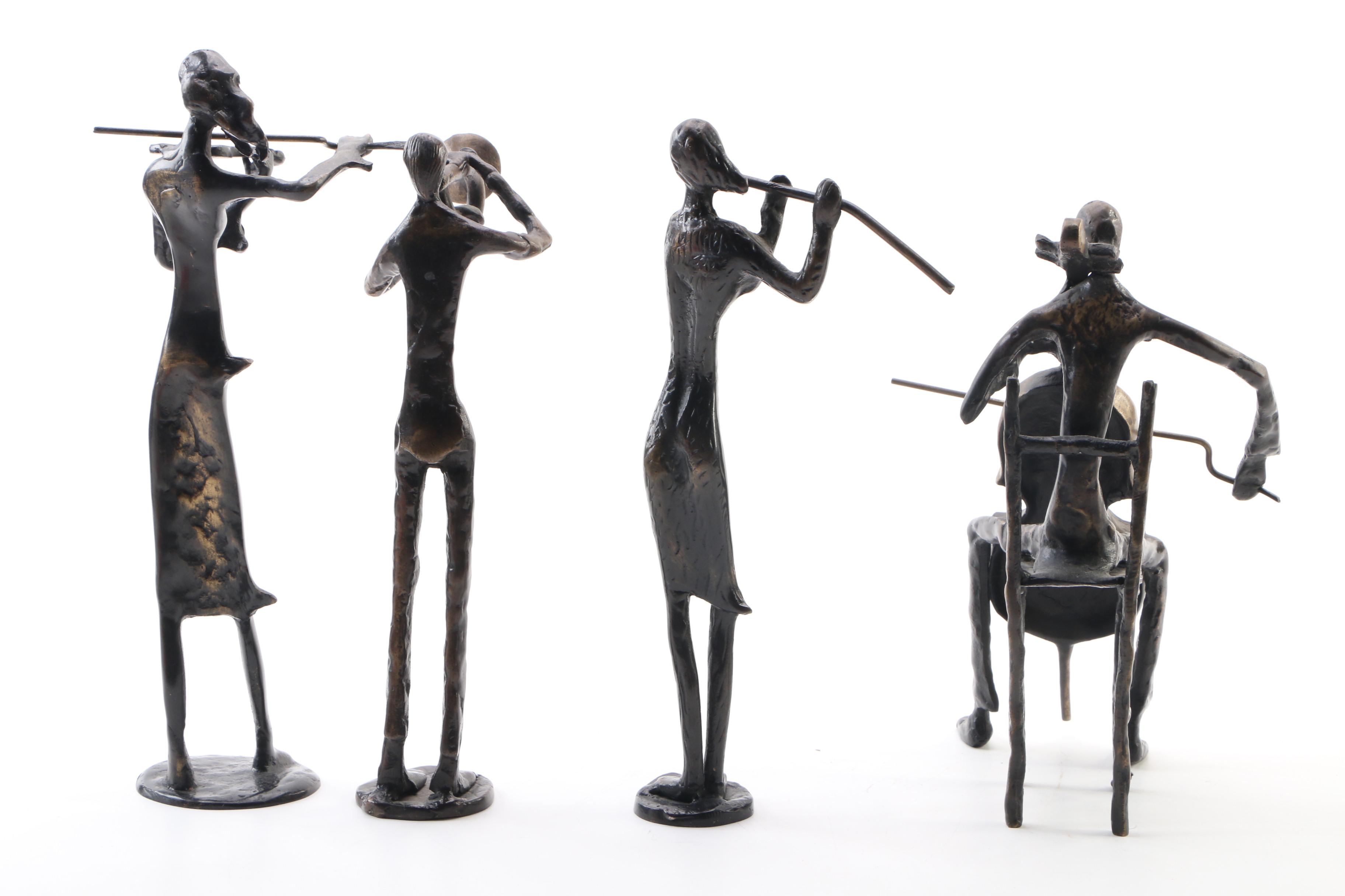 Bronze Figurines of Performing Musicians EBTH