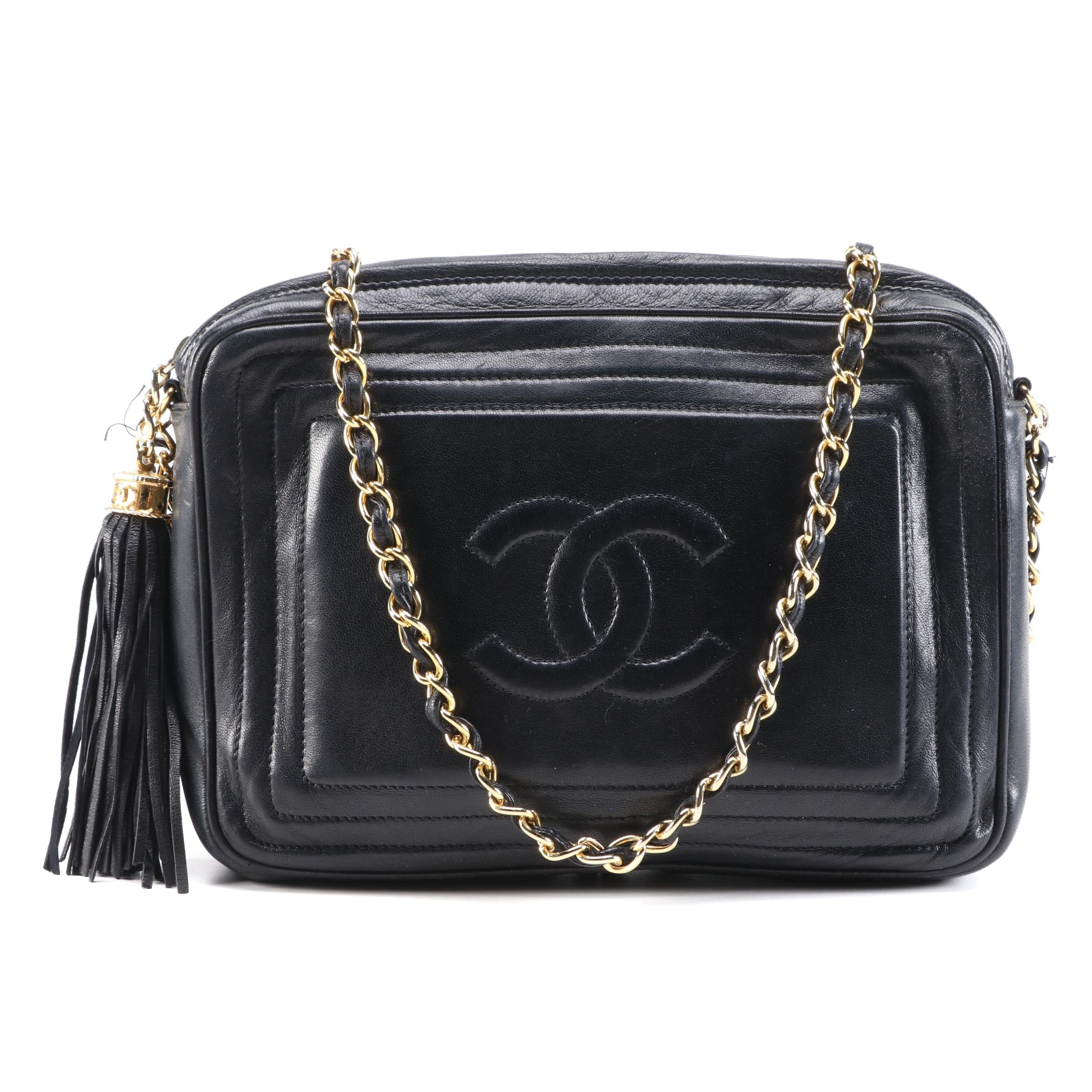 black tassel shoulder bag