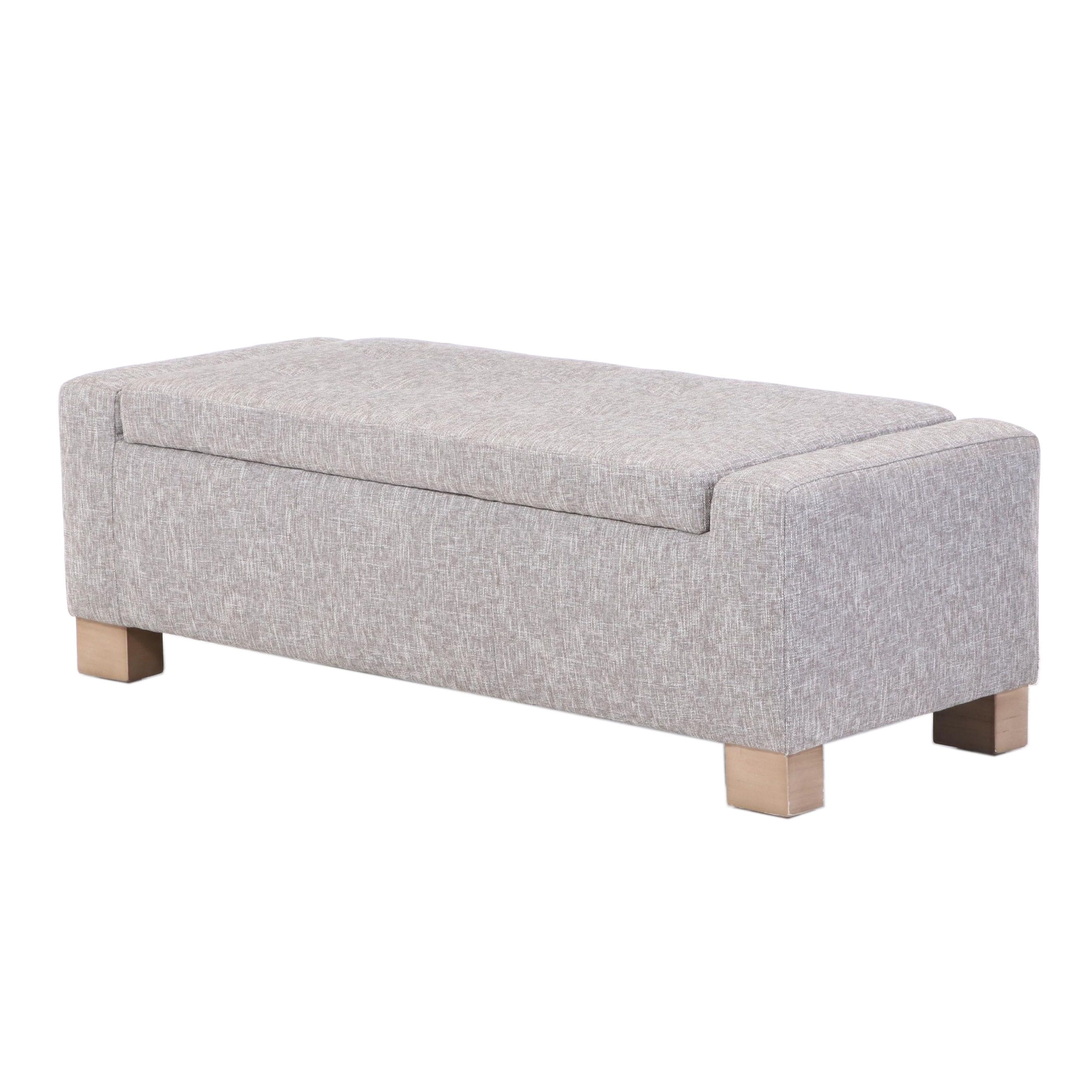 Jason Furniture Co. Upholstered LiftSeat Storage Ottoman EBTH