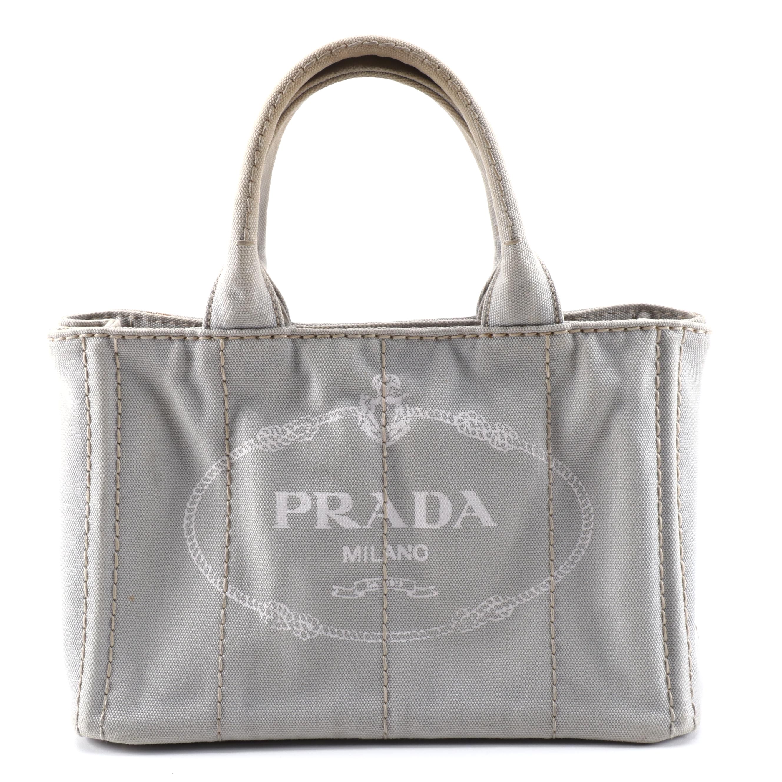 prada two way tote bag