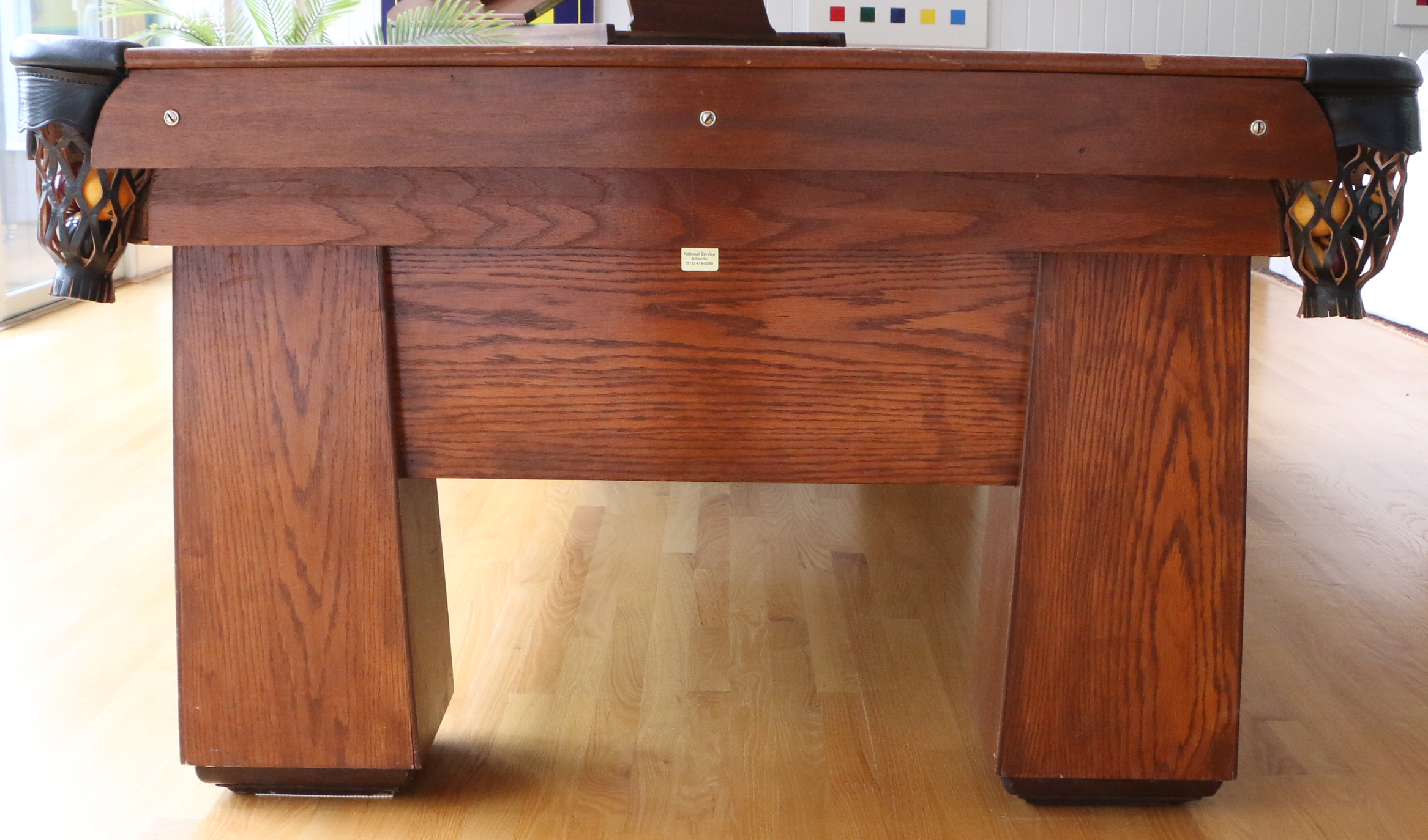 Brunswick Balke Collender Co. Monarch Cushion Billiards Table with