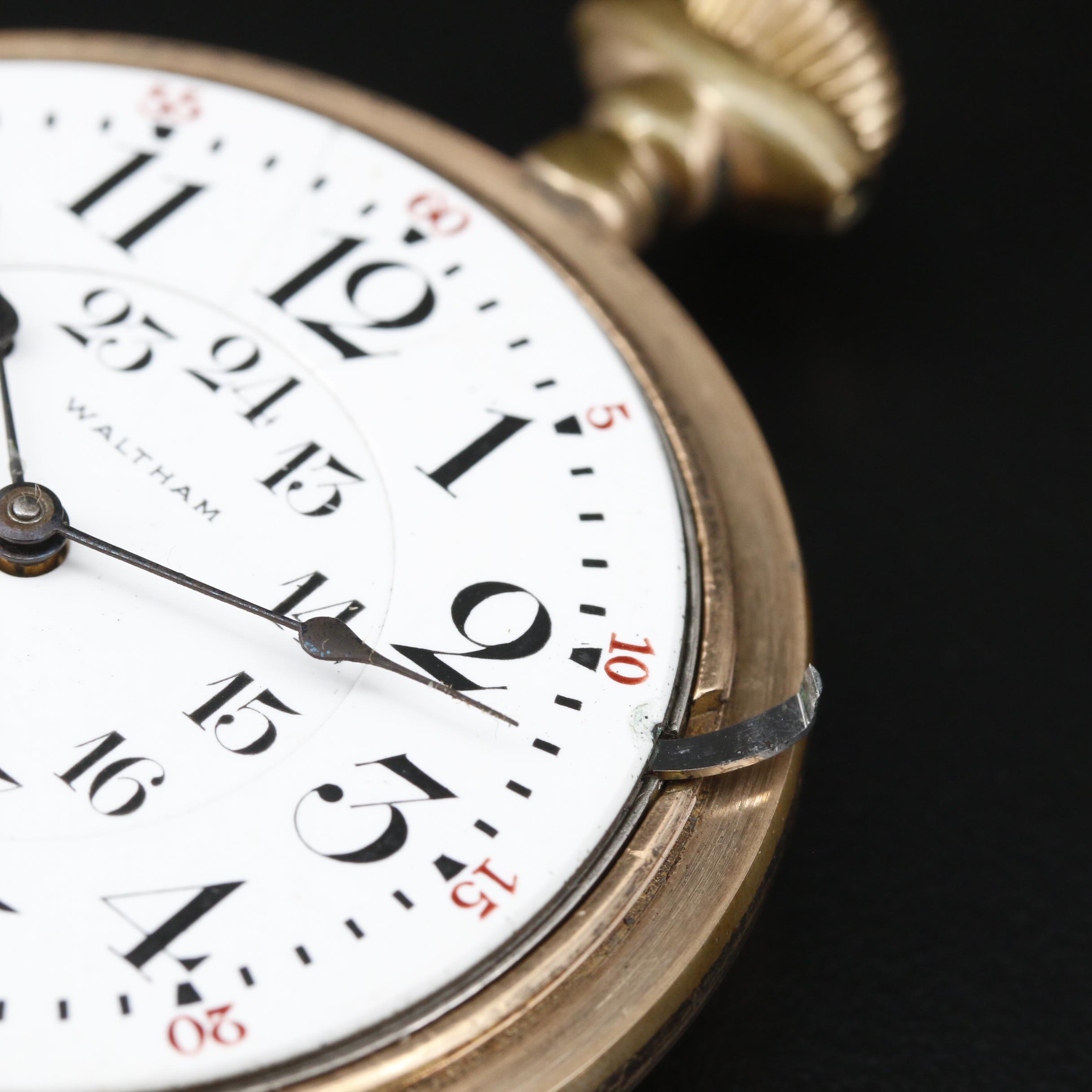 1907 Waltham "Canadian Dial" Gold Filled Pocket Watch EBTH