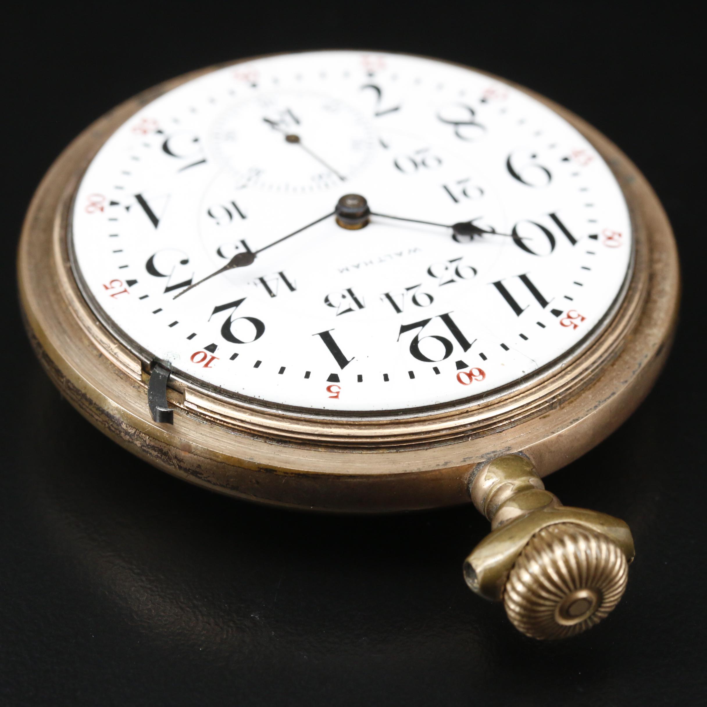 1907 Waltham "Canadian Dial" Gold Filled Pocket Watch EBTH