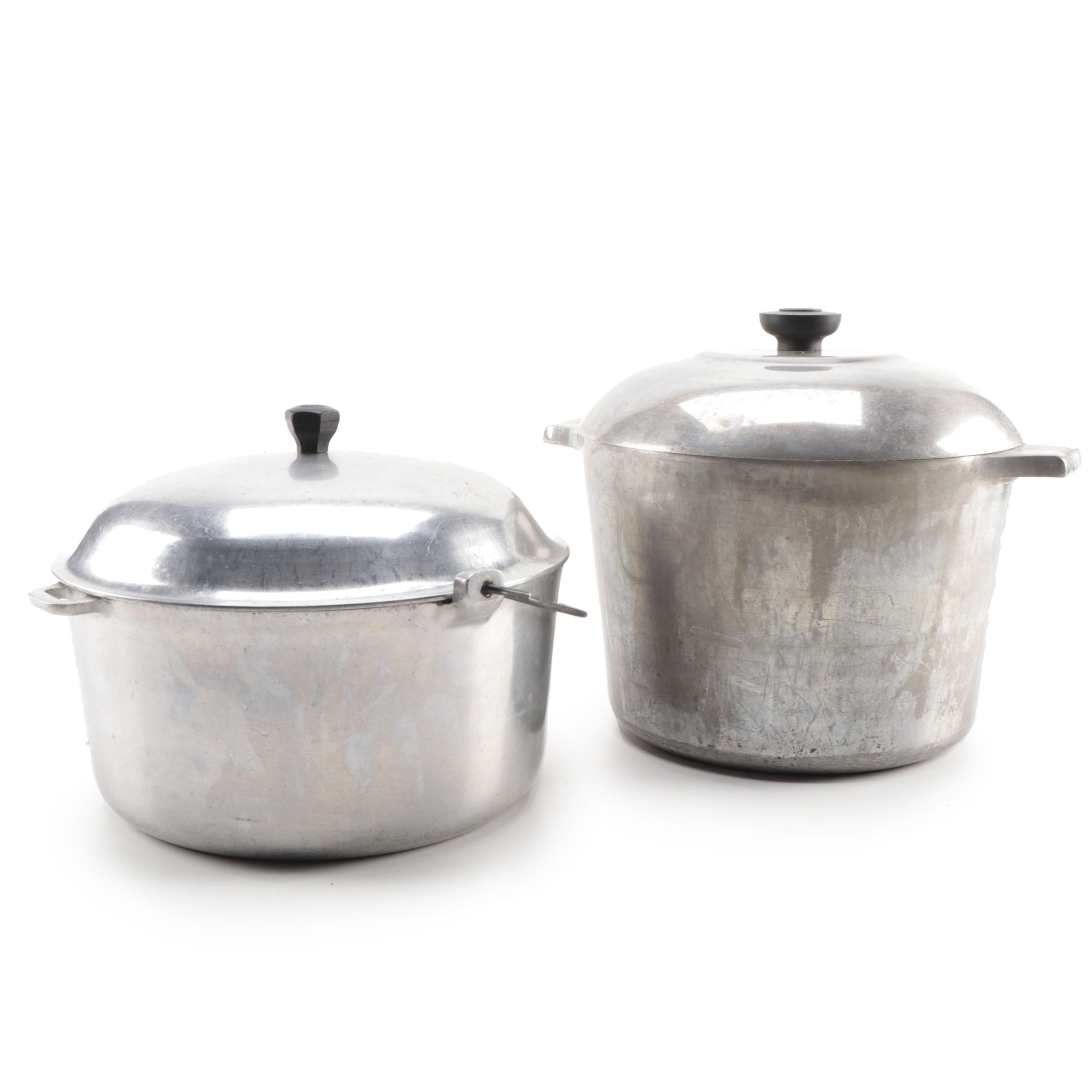 Wagner Ware Cast Aluminum Stockpot and Majestic Cookware Dutch Oven