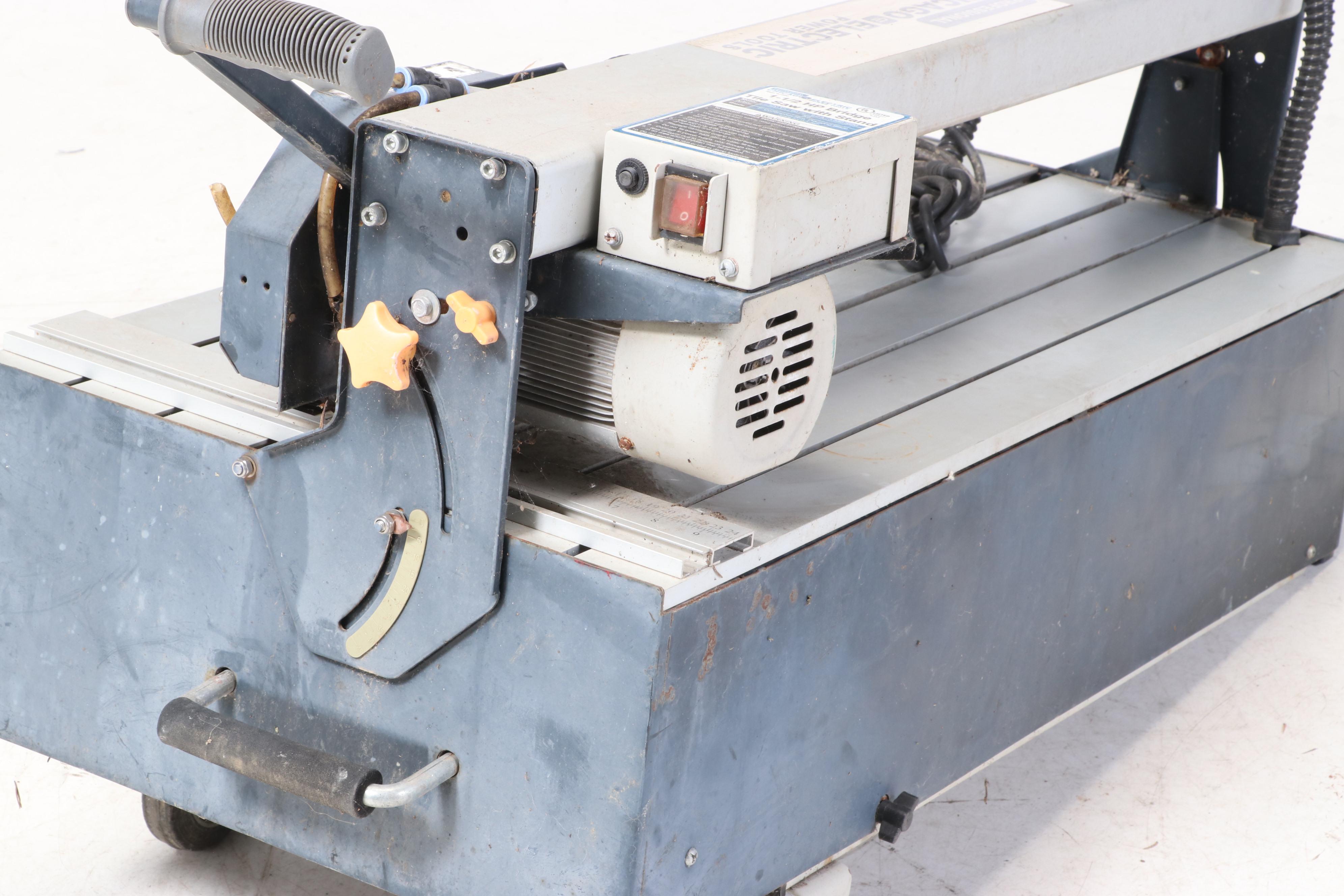 Chicago Electric Professional 7inch 1.5 HP Bridge Wet Cut Tile Saw