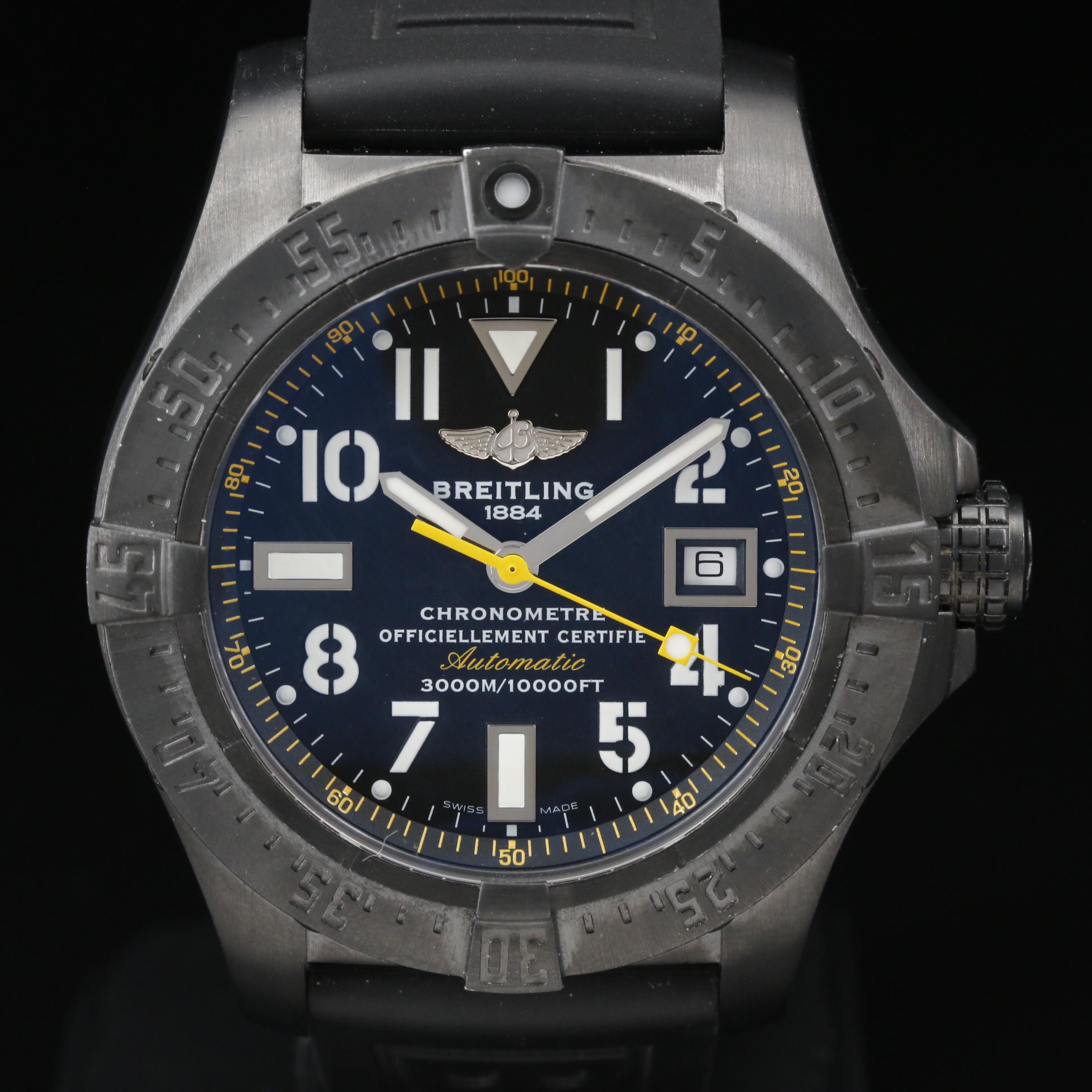 breitling avenger seawolf blacksteel code yellow