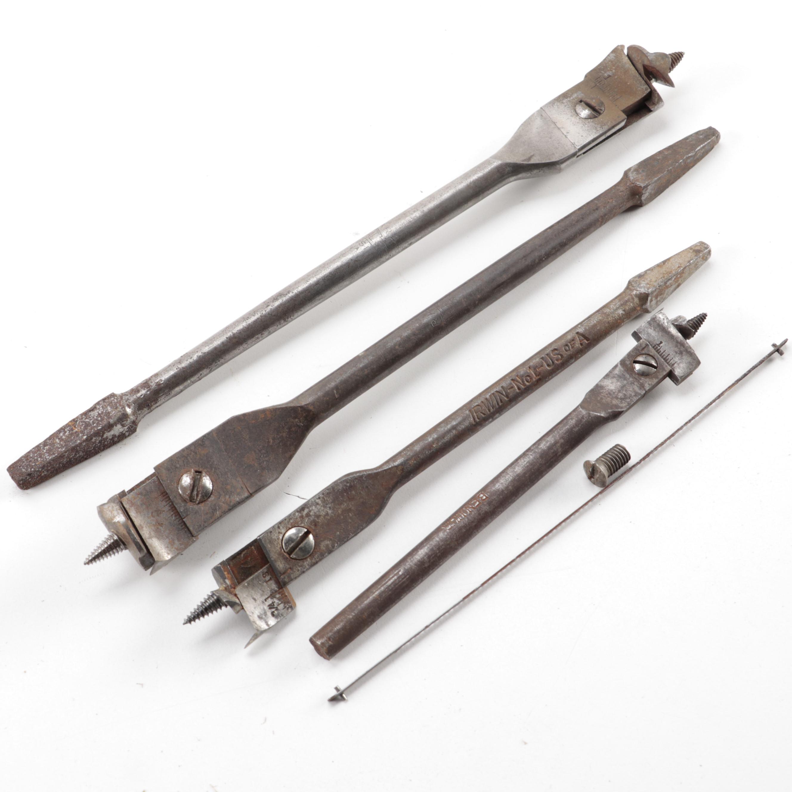 Expansion Drills Bits, Feeler Gauge, and More, with Wood Sliding Boxes