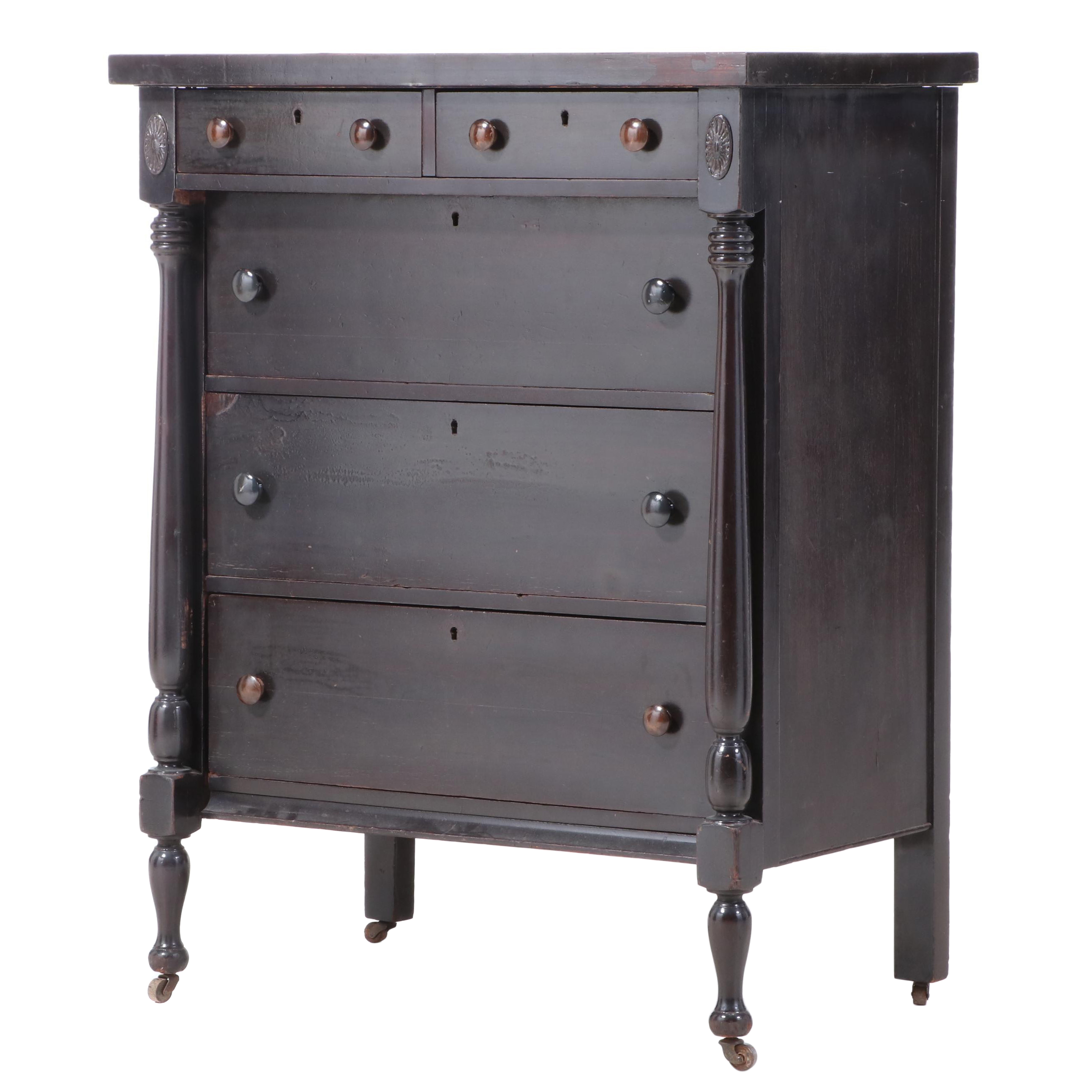 Statesville Furniture Classical Style FiveDrawer Chest, Early 20th