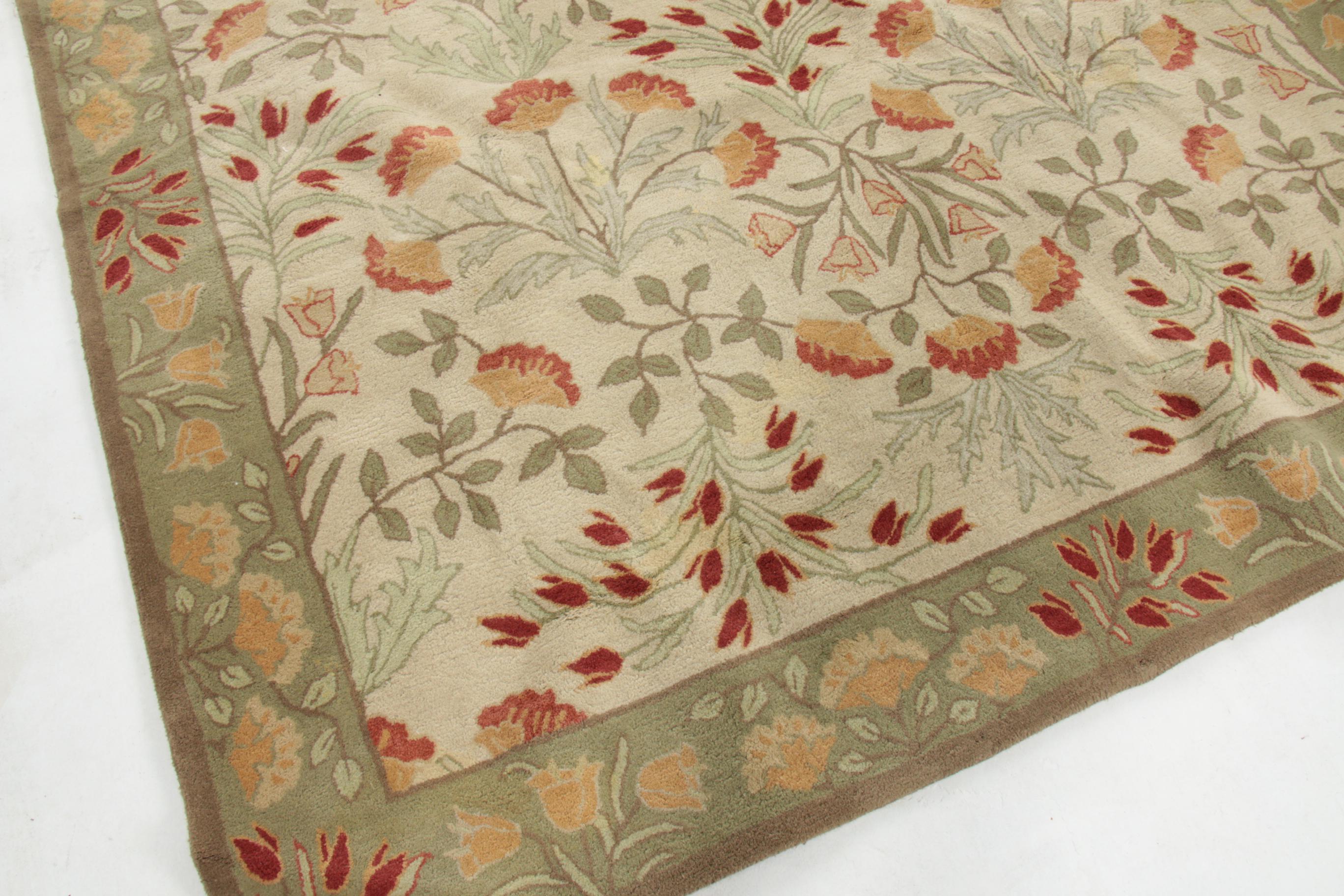 8' x 10' Pottery Barn "Adeline Sage" HandTufted RoomSize Rug EBTH