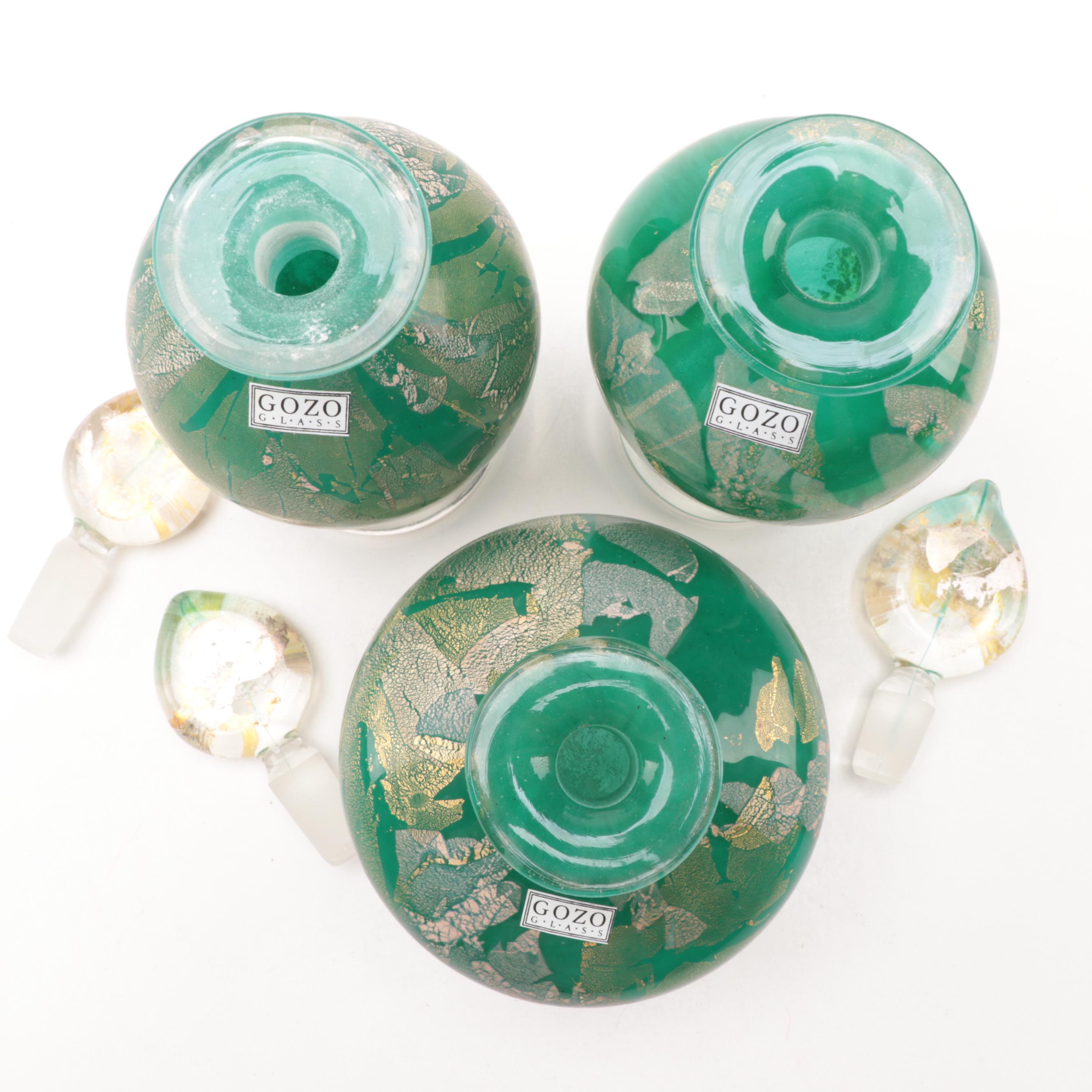 Gozo Glass Art Glass Perfume Bottles Made in Malta EBTH