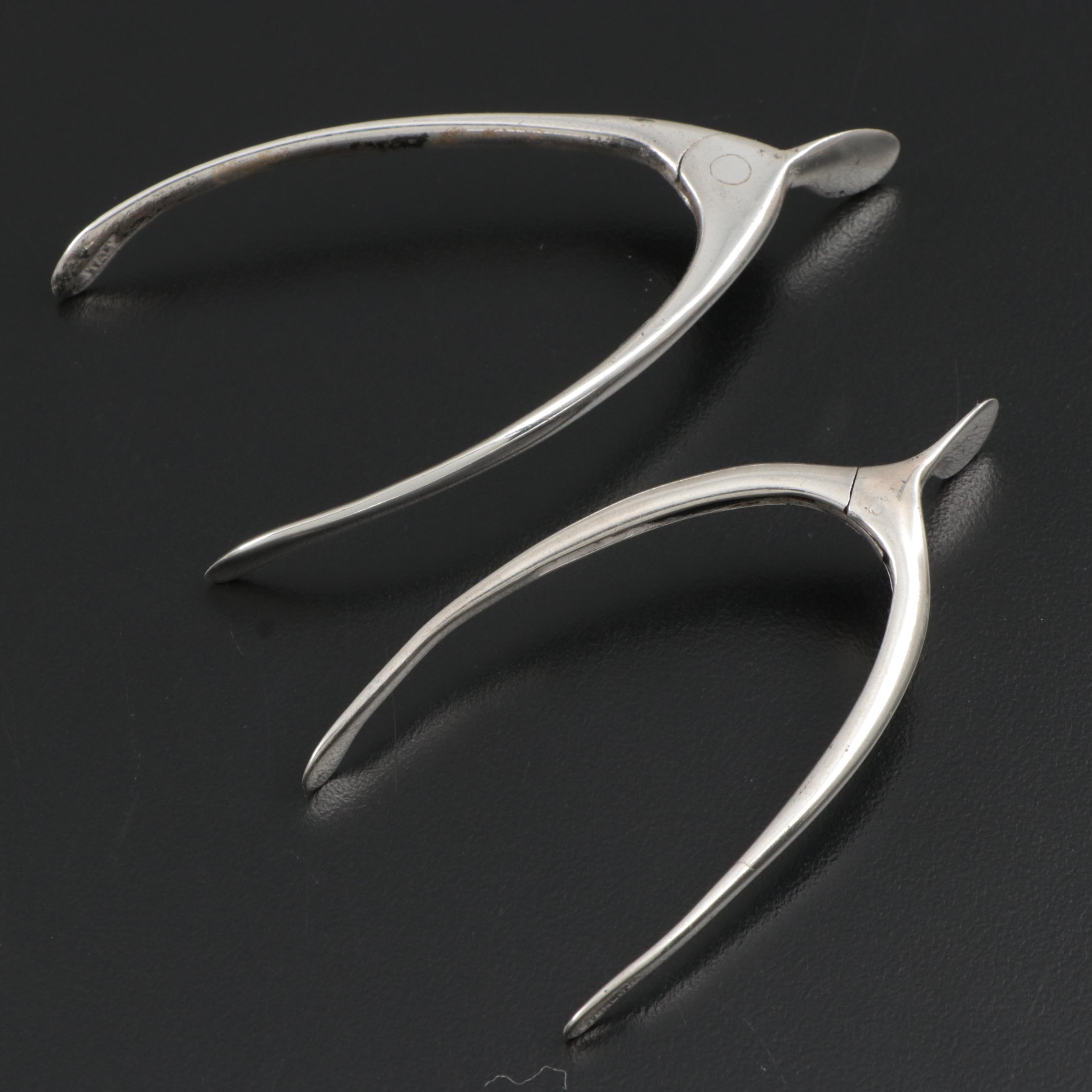 Sterling Silver Wishbone Sugar Tongs EBTH