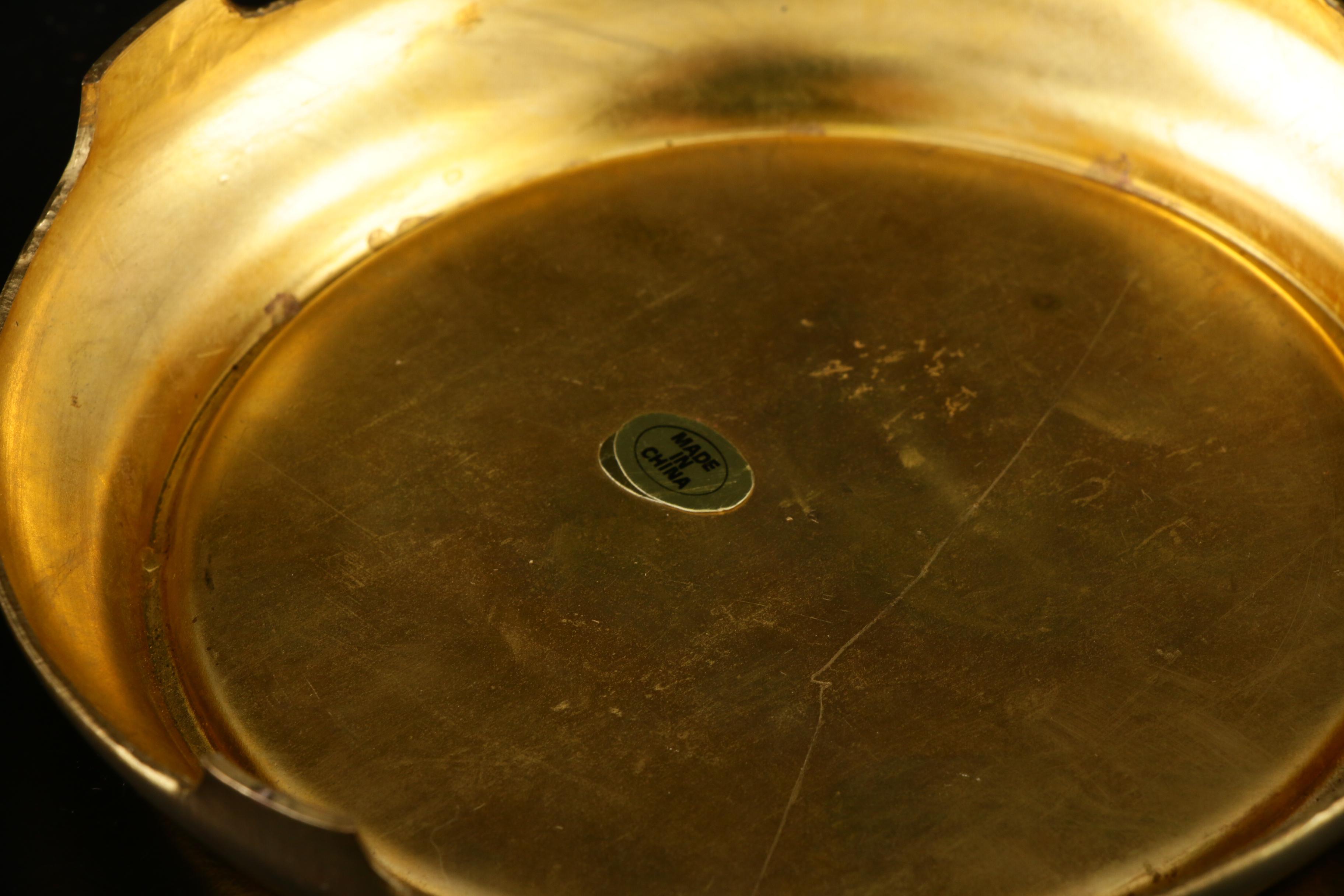 Wolfard Glass Oil Lamps with Brass Bases, Late 20th Century EBTH
