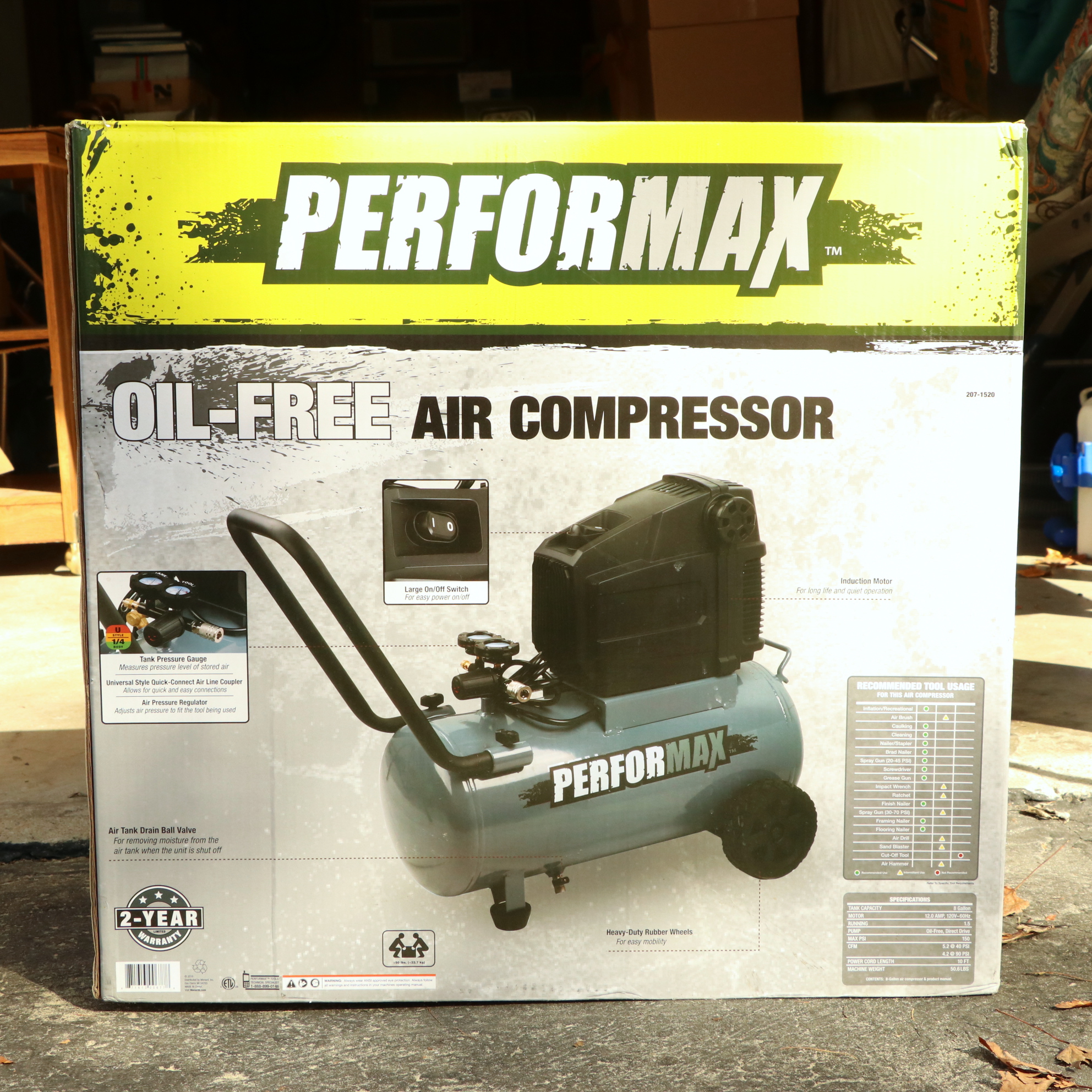 Performax 8Gallon Air Compressor EBTH