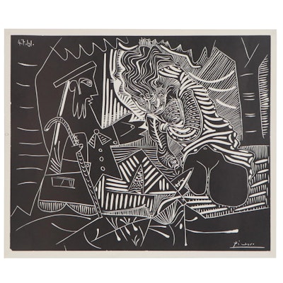 Lithograph after Pablo Picasso "Le Dejeuner sur L'herbe", 21st Century