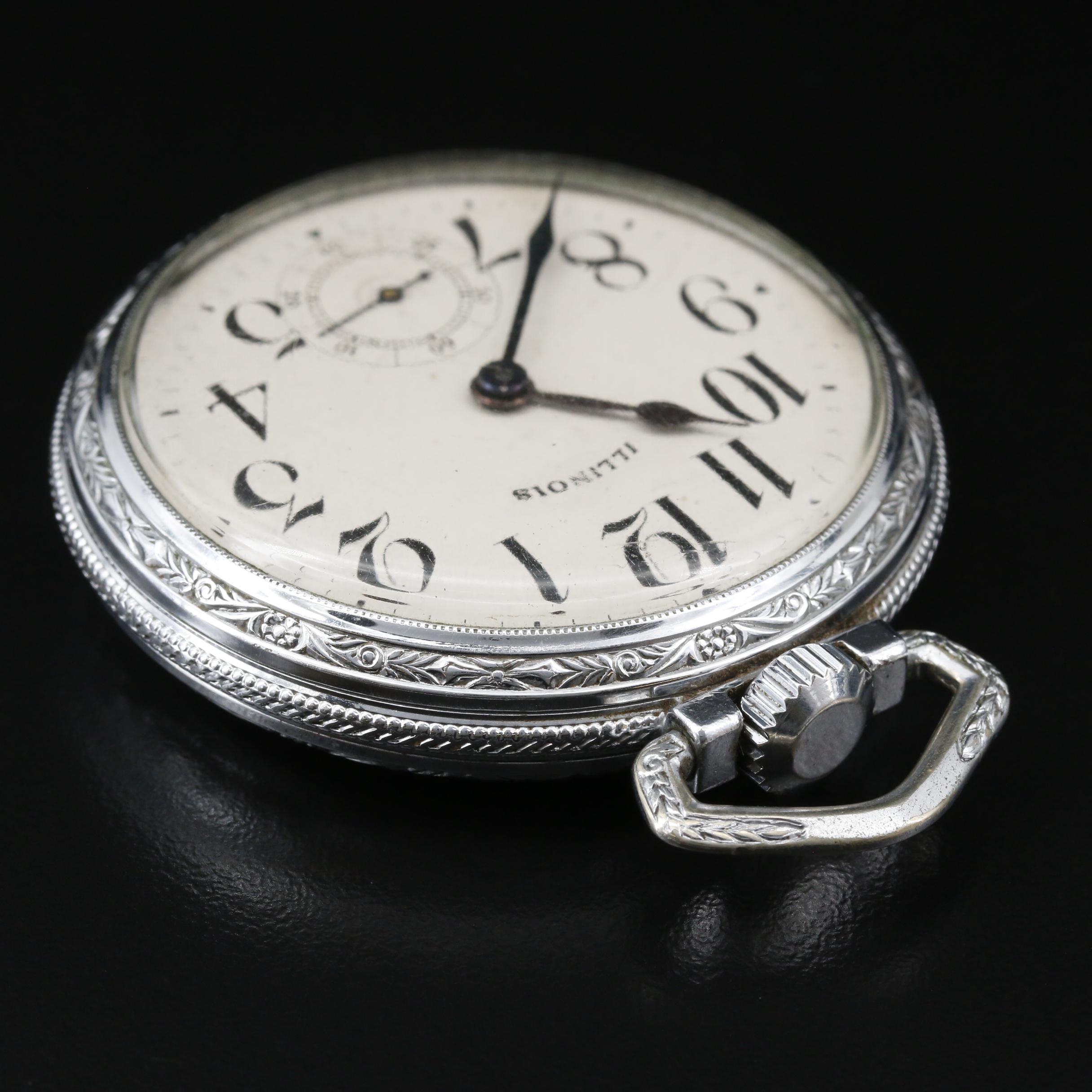 1921 Illinois Bunn Special Railroad Grade Pocket Watch EBTH