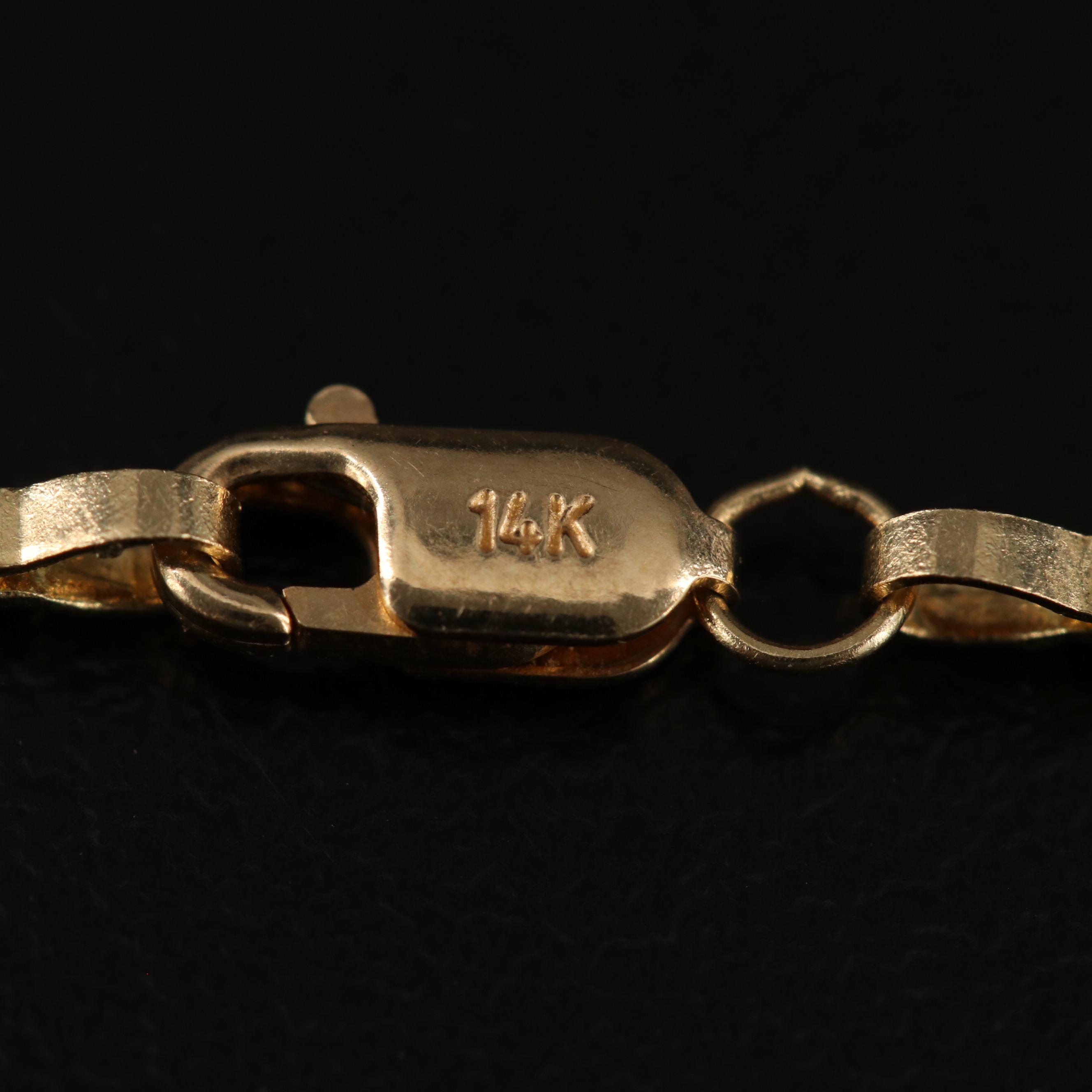 Michael Anthony 14K Rope Chain Necklace EBTH