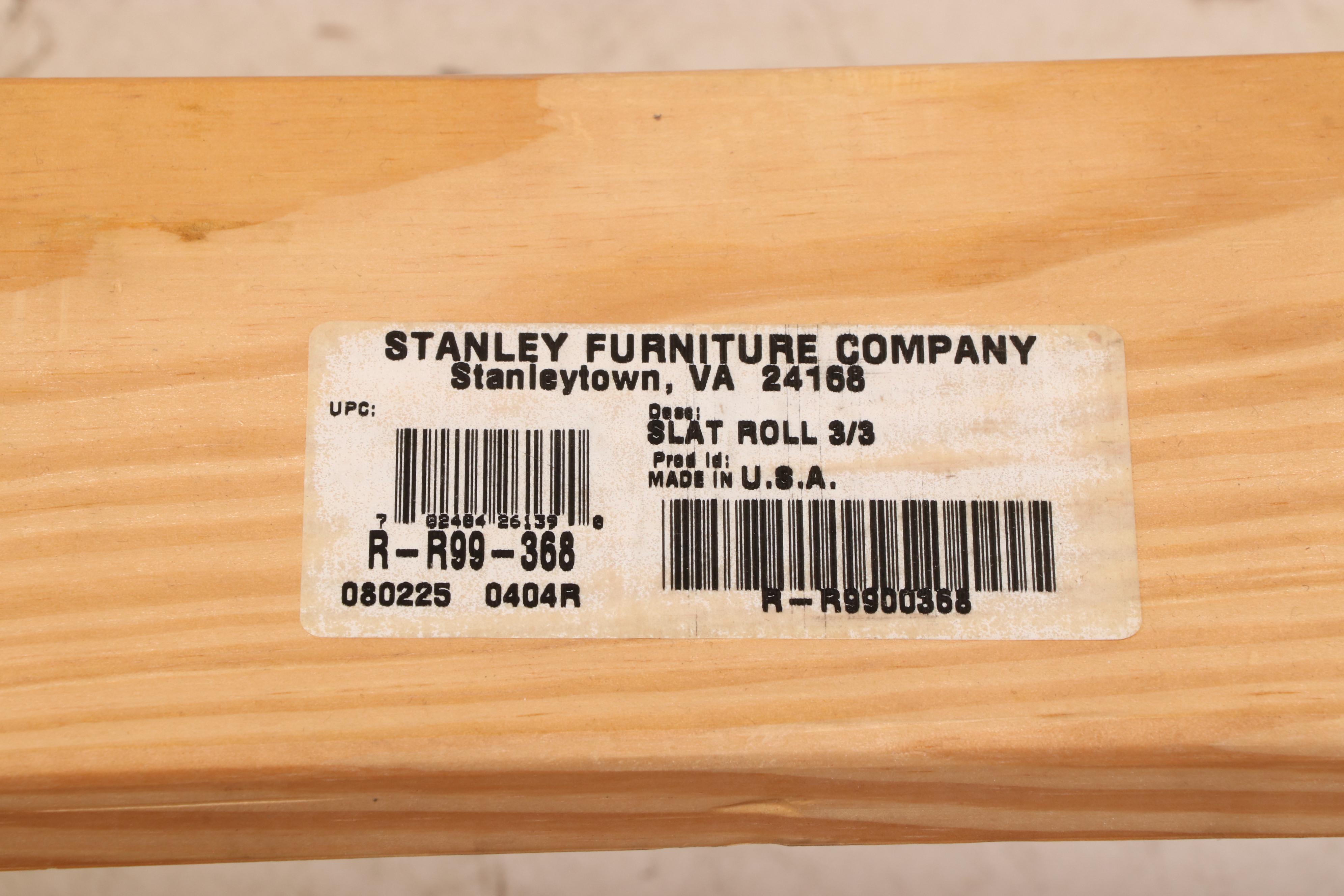 Stanley Furniture Company Twin Size Trundle Sleigh Bed with Nightstand